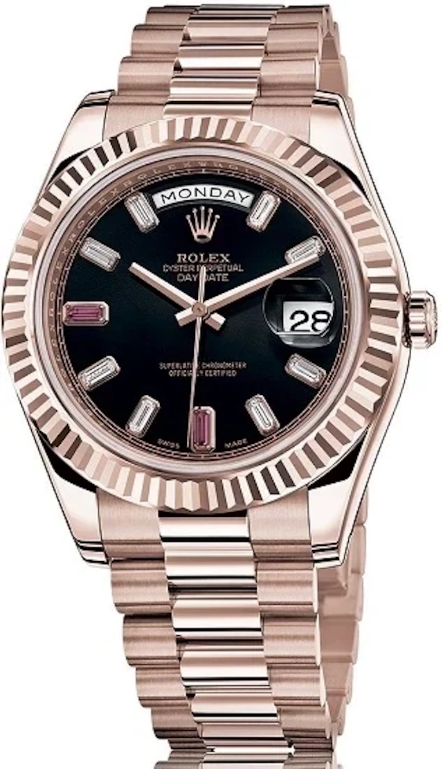Rolex Day-Date II 18k Rose Gold Men's Watch 218235-83215