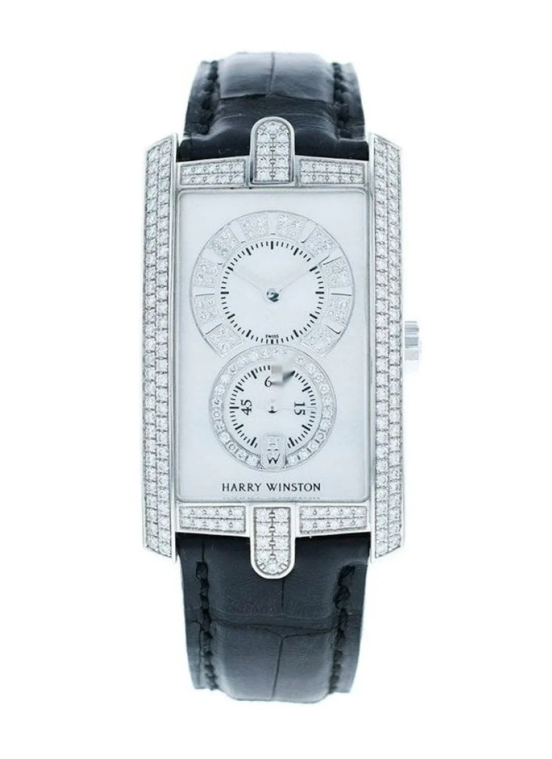 Harry Winston Avenue C 18K White Gold & Diamonds Lady's Watch