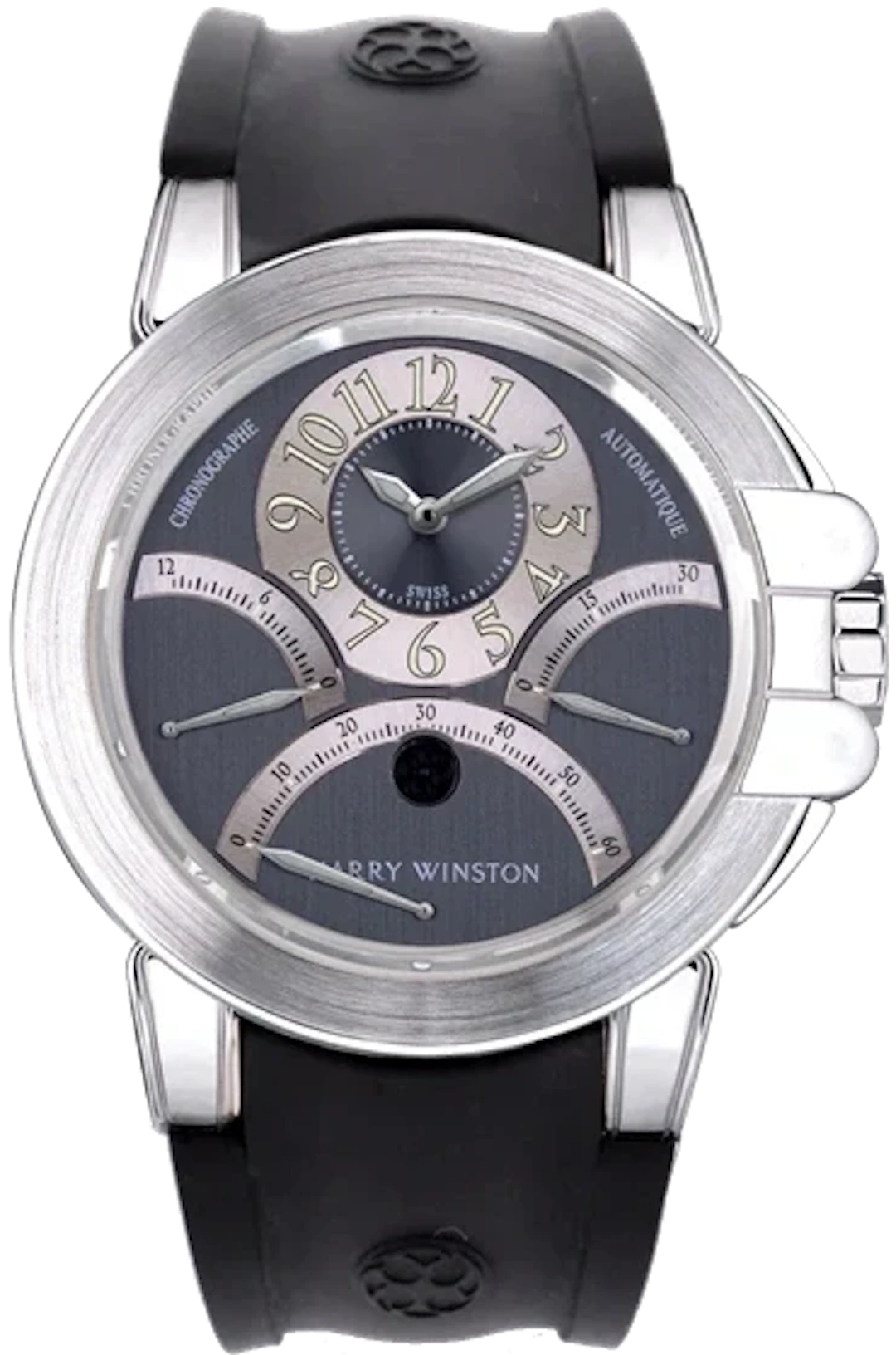 Harry Winston Premier Ocean Triple Retrograde Chronograph 18K White