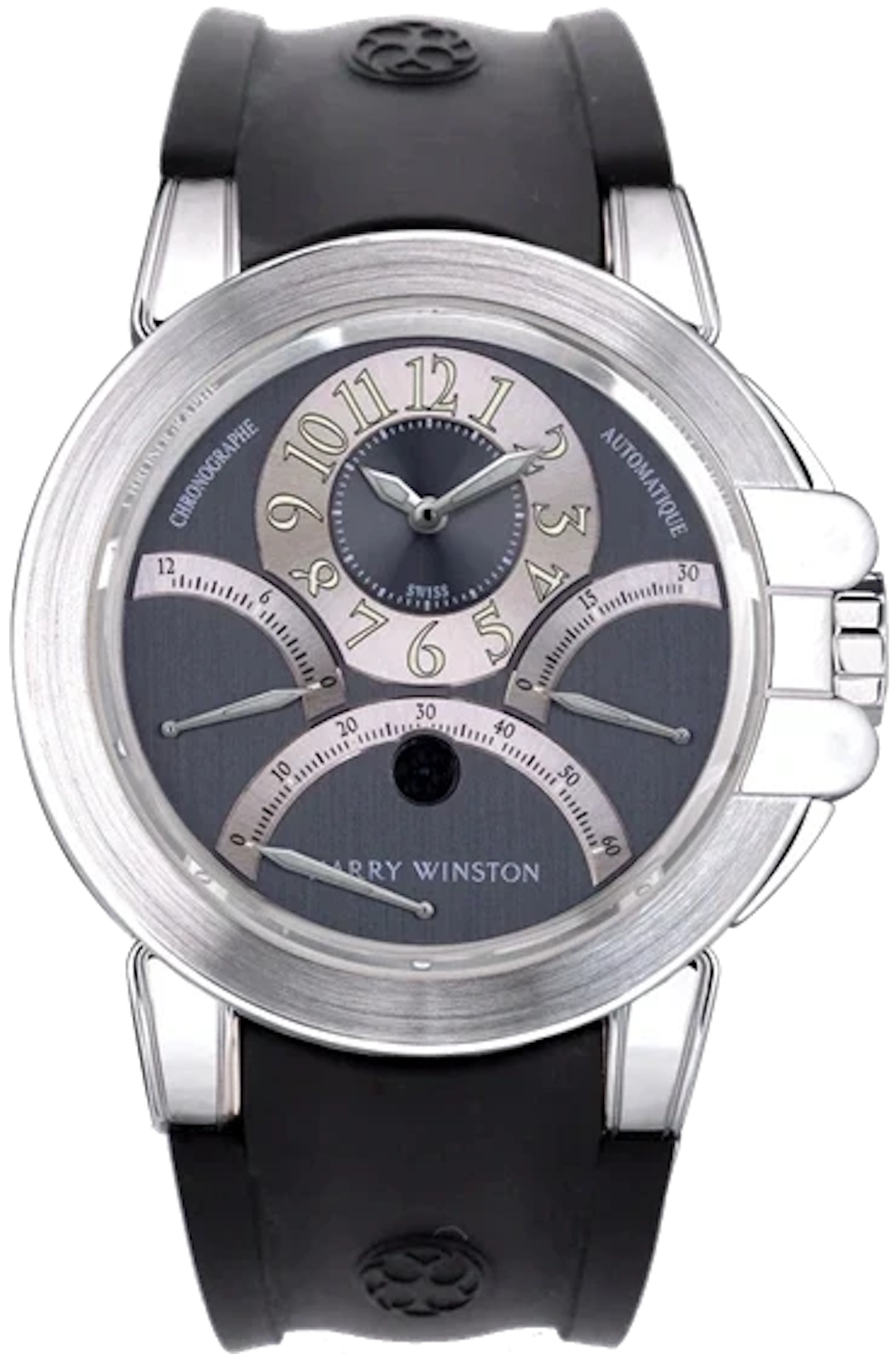 Harry Winston Premier Ocean Triple Retrograde Chronograph 18K White