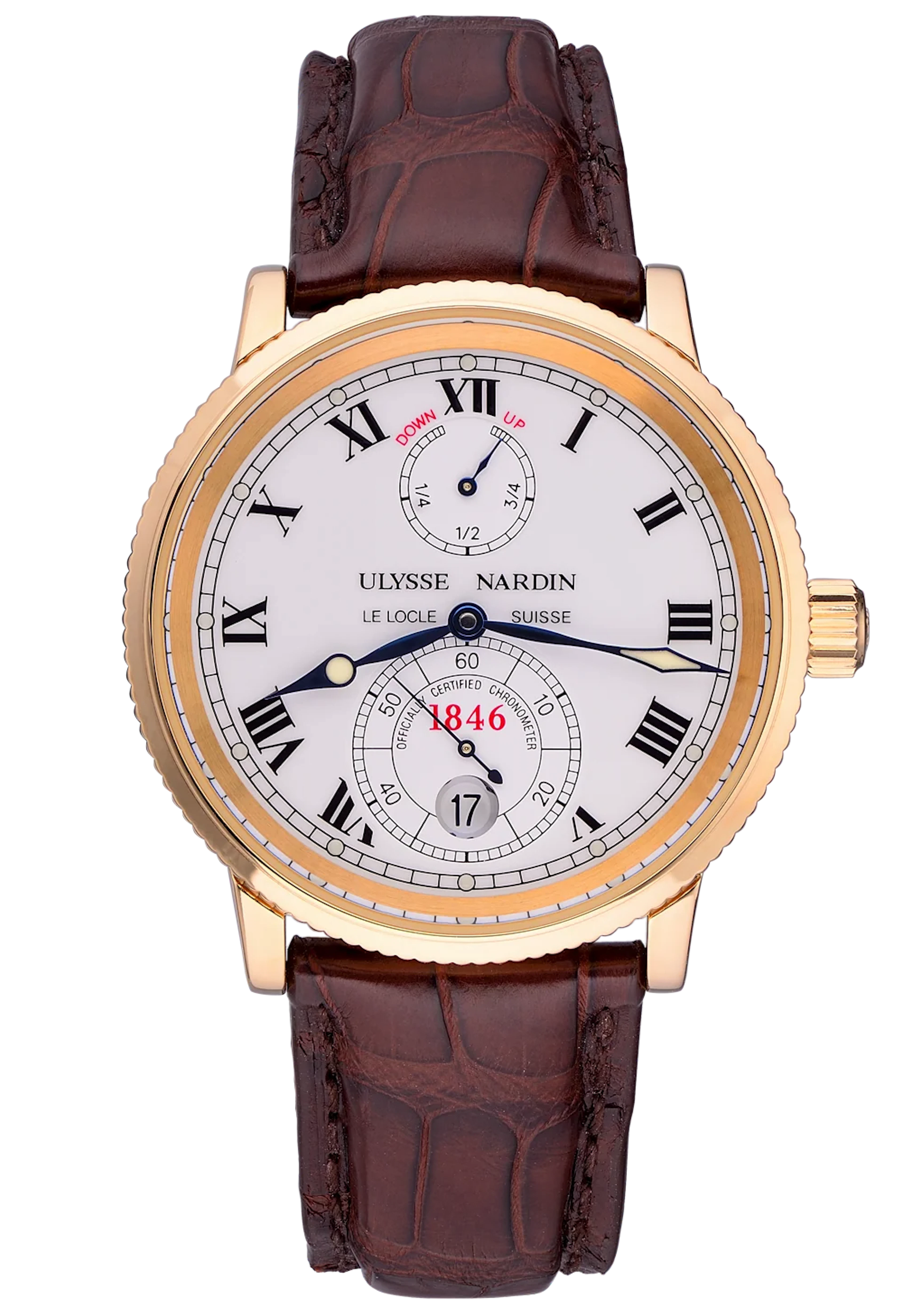 Ulysse Nardin Marine Chronometer 18K Yellow Gold Men's Watch