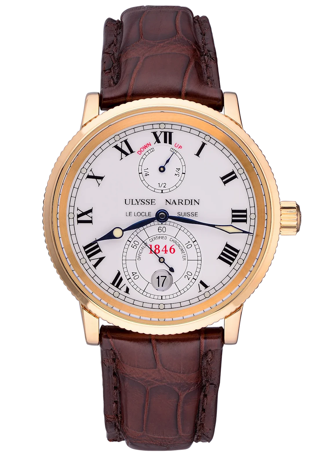 Ulysse Nardin Marine Chronometer 18K Yellow Gold Men's Watch