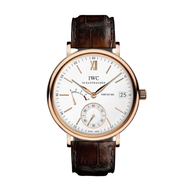IWC Portofino Hand-Wound Eight Days 18k Rose Gold Men’s Watch