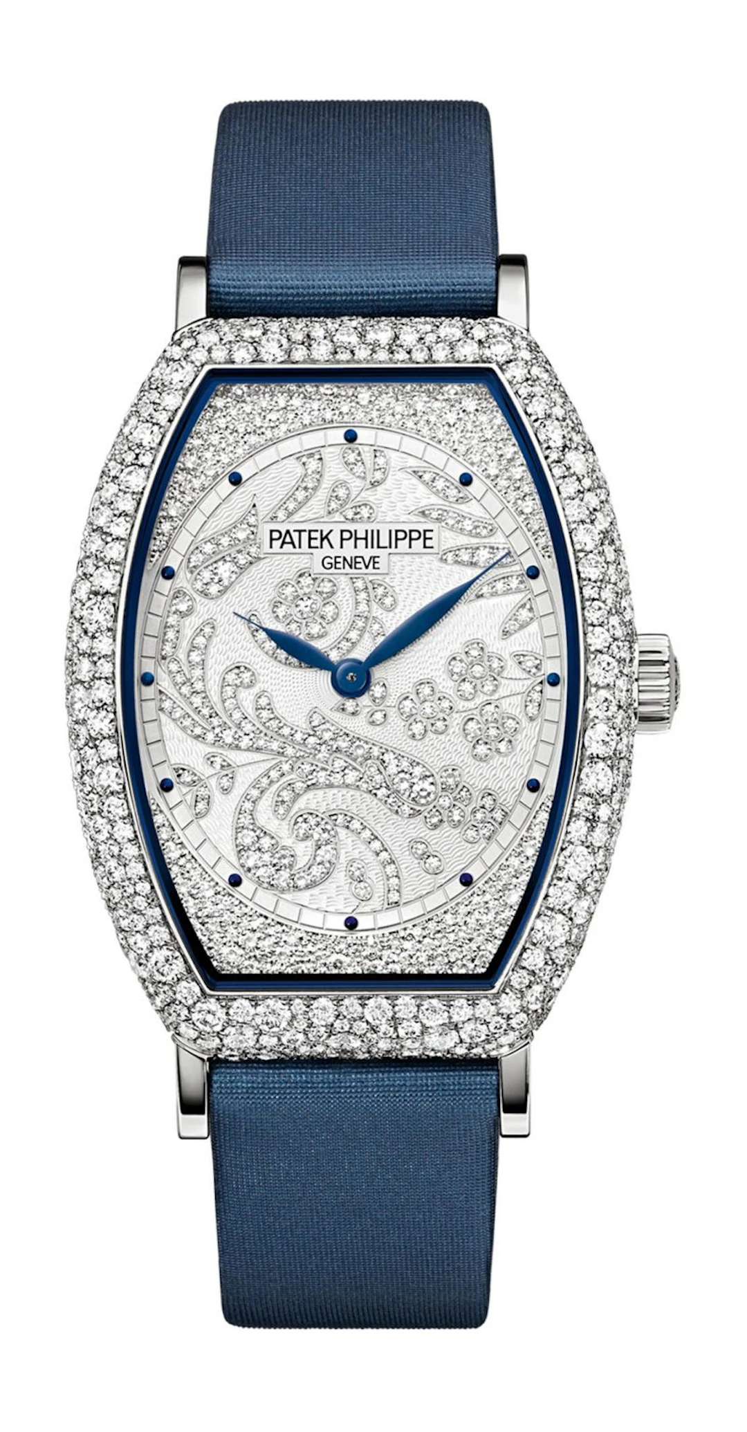 Patek Philippe Gongolo 18K White Gold & Diamonds Ladies Watch