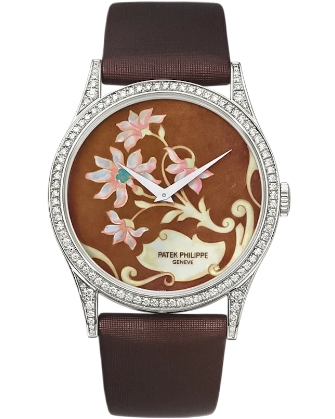 Patek Philippe Calatrava Floral Arabesques Platinum Women’s Watch