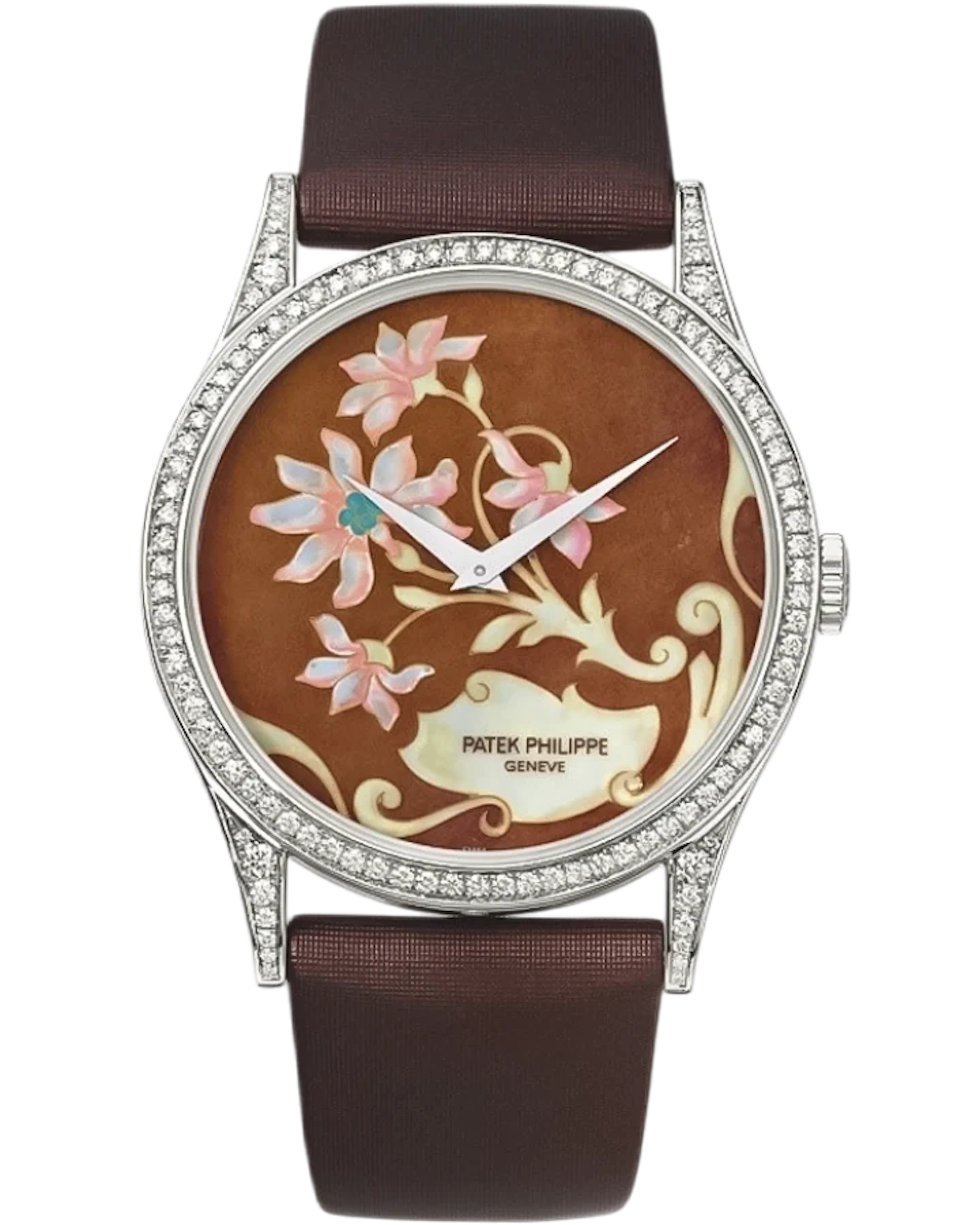 Patek Philippe Calatrava Floral Arabesques Platinum Women’s Watch