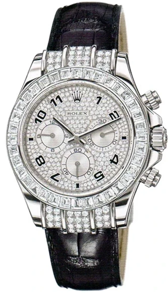 Rolex Daytona Cosmograph 18K White Gold & Diamonds Unisex Watch