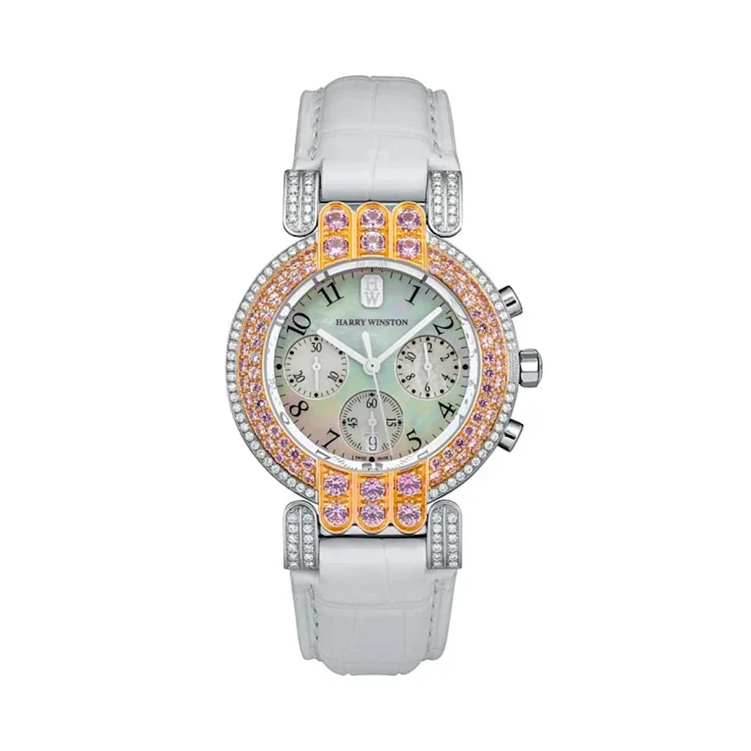 Harry Winston Premier Chronograph 18K White Gold & 18K Rose Gold &
