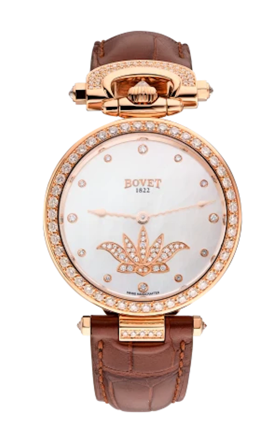 Bovet Amadeo Fleurier 18K Rose Gold & Diamonds Lady's Watch