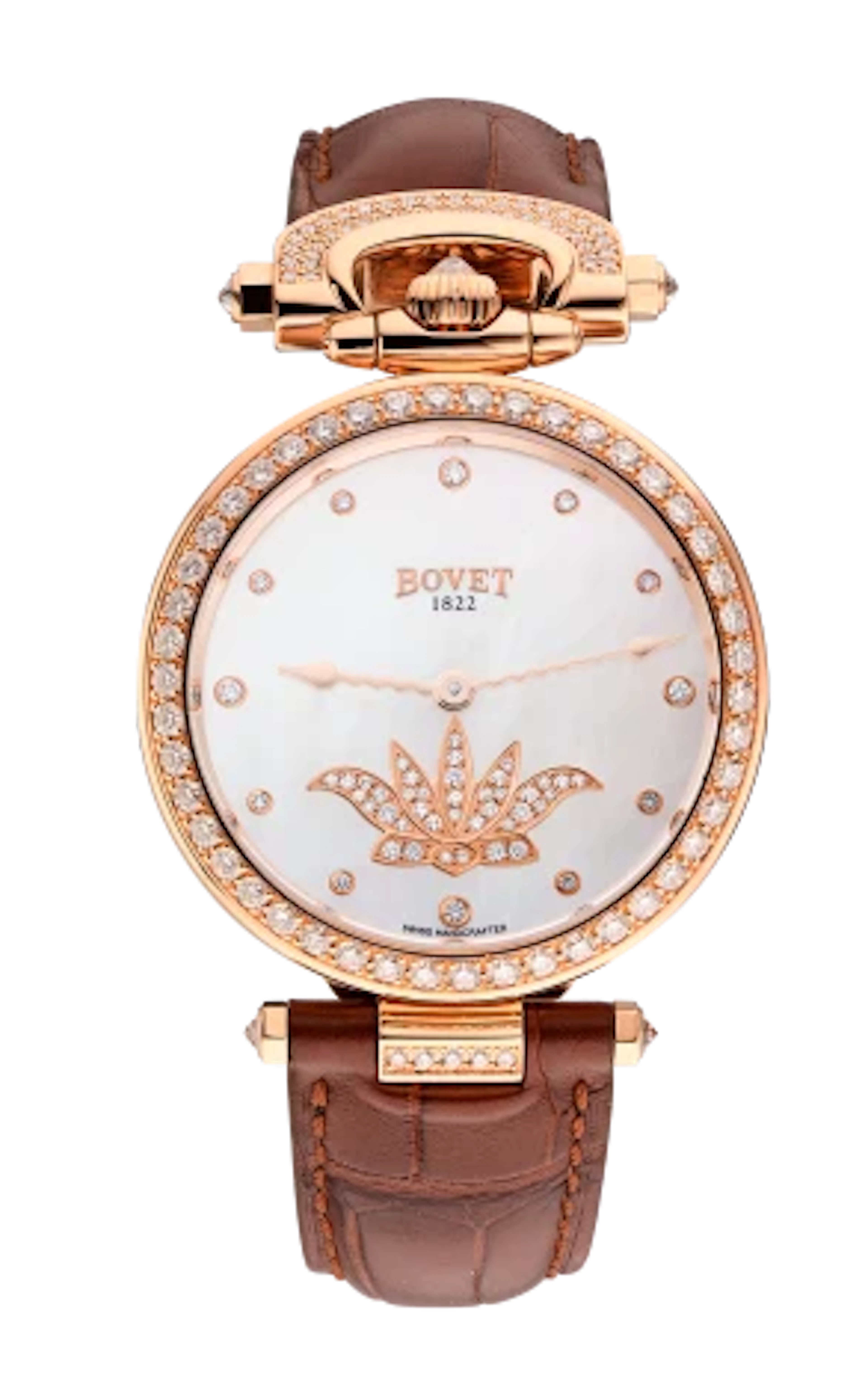Bovet Amadeo Fleurier 18K Rose Gold & Diamonds Lady's Watch