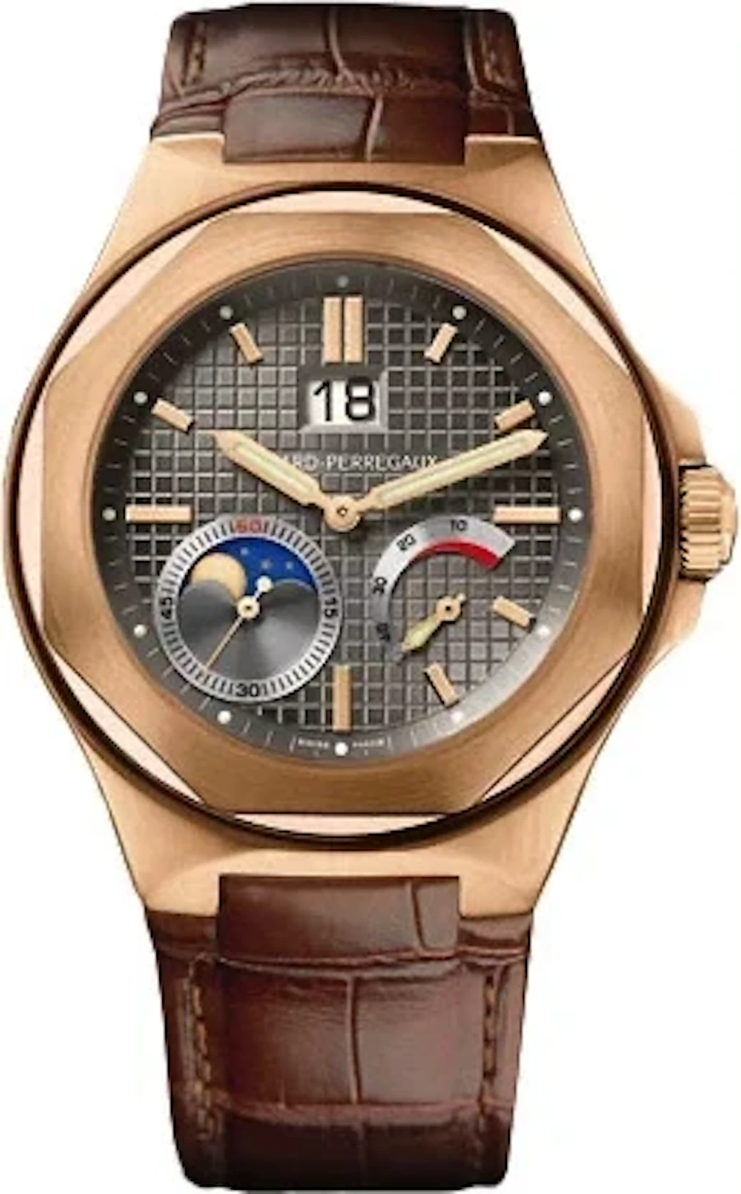 Girard Perregaux Laureato Evo3 Large Date Moon Phases Power Reserve