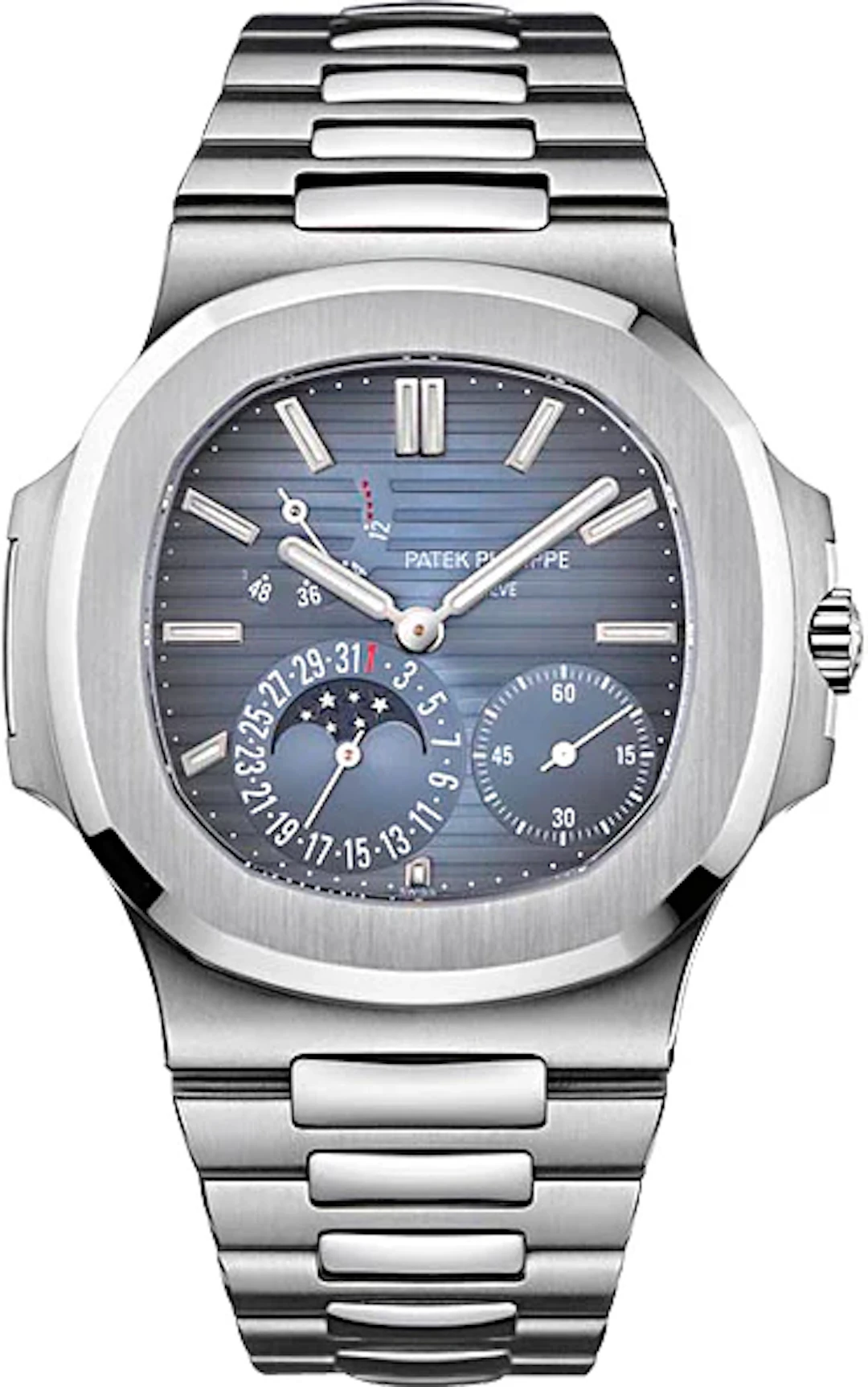 Patek Philippe Nautilus Power reserve Stainless steel Man's Watch