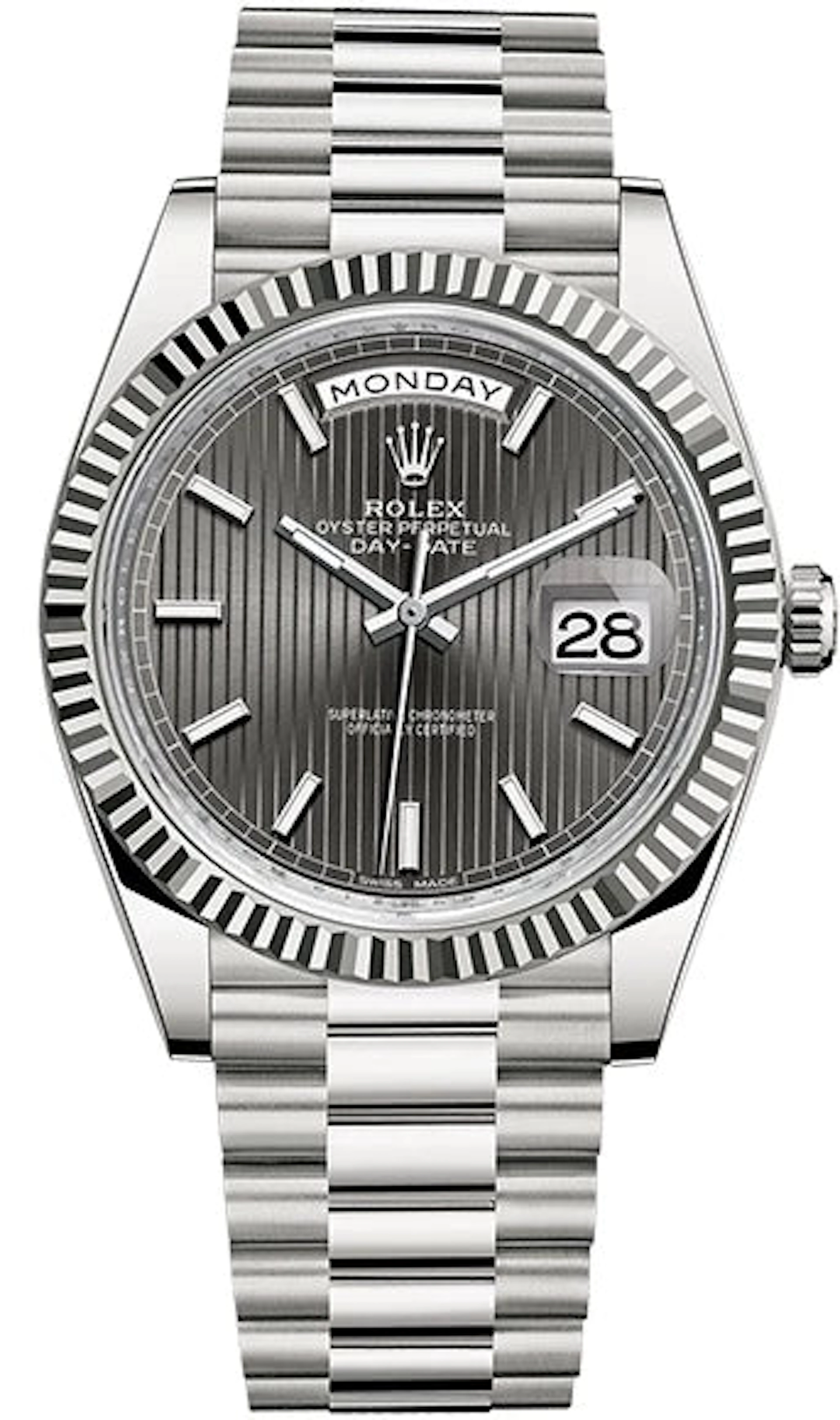 Rolex Day-Date 18K White Gold Men's Watch