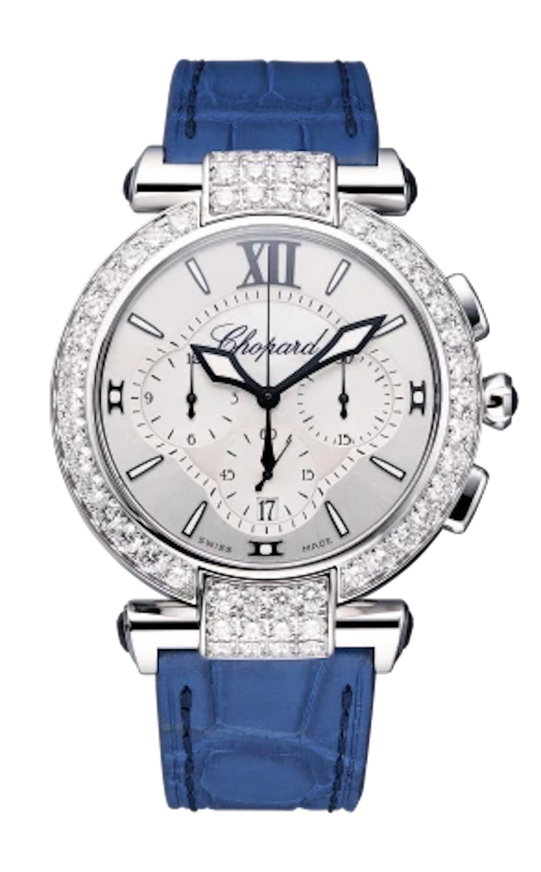 Chopard Imperiale Chronograph 18K White Gold & Diamonds Ladies Watch