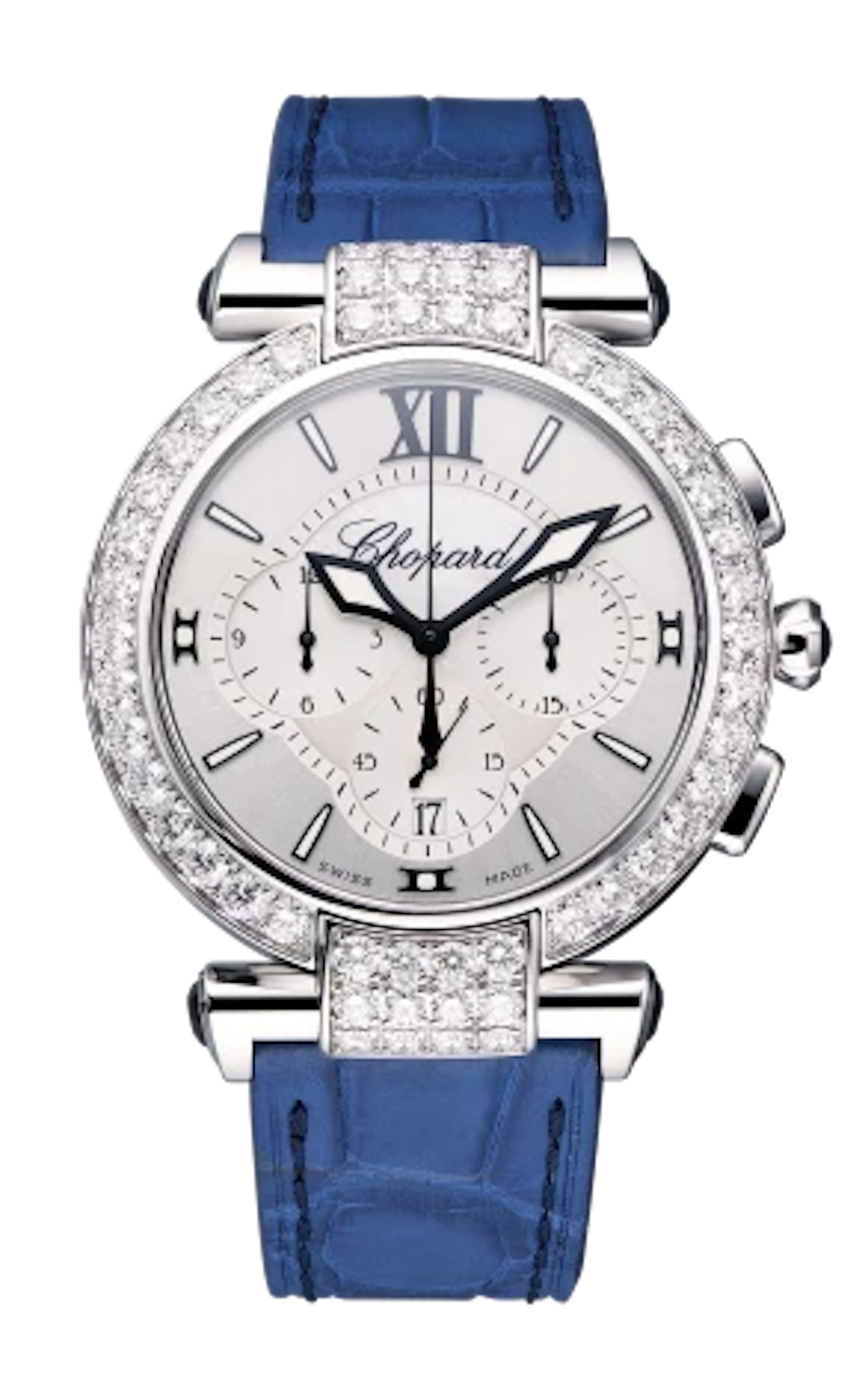 Chopard Imperiale Chronograph 18K White Gold & Diamonds Ladies Watch