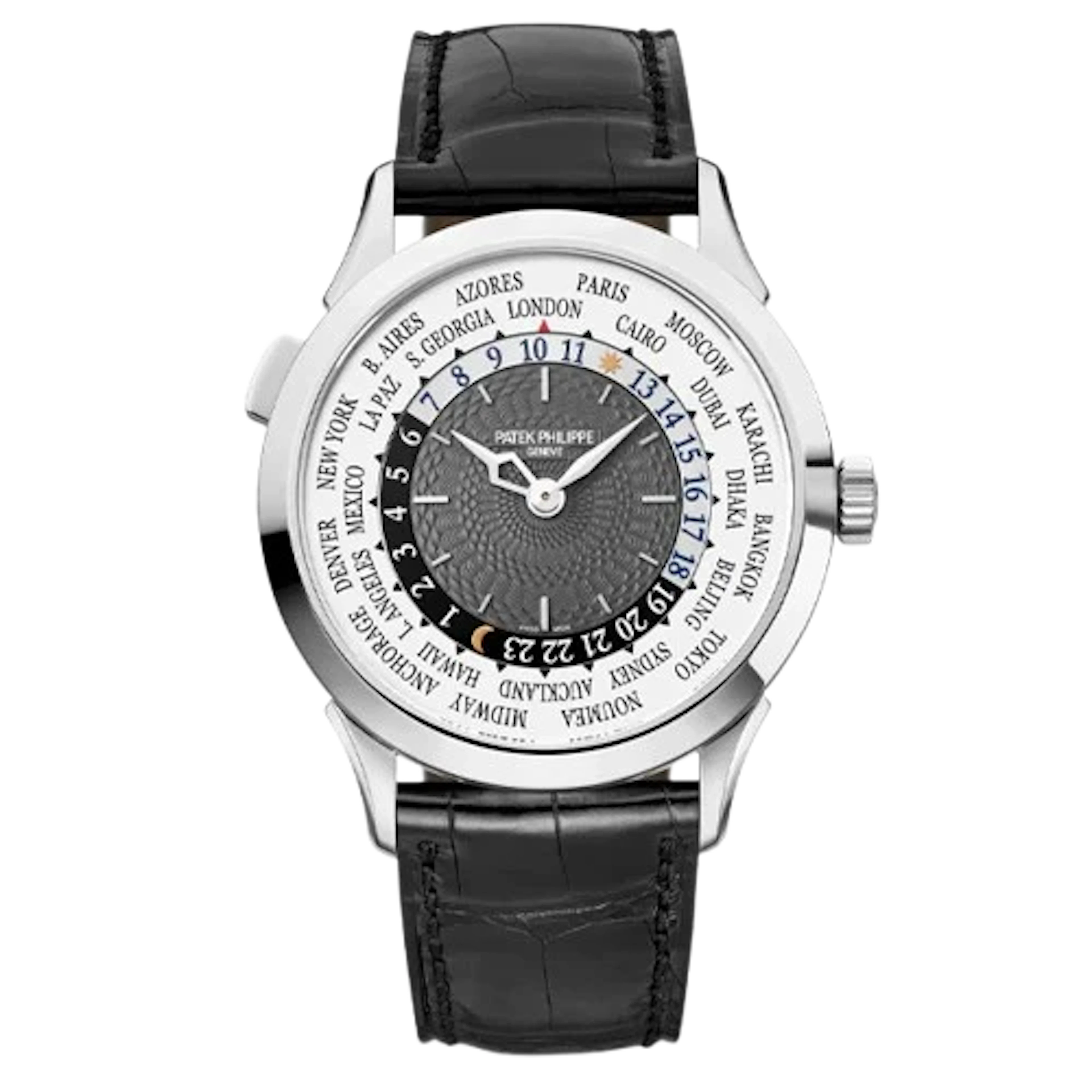 Patek Philippe World Time 18K White Gold Men’s Watch