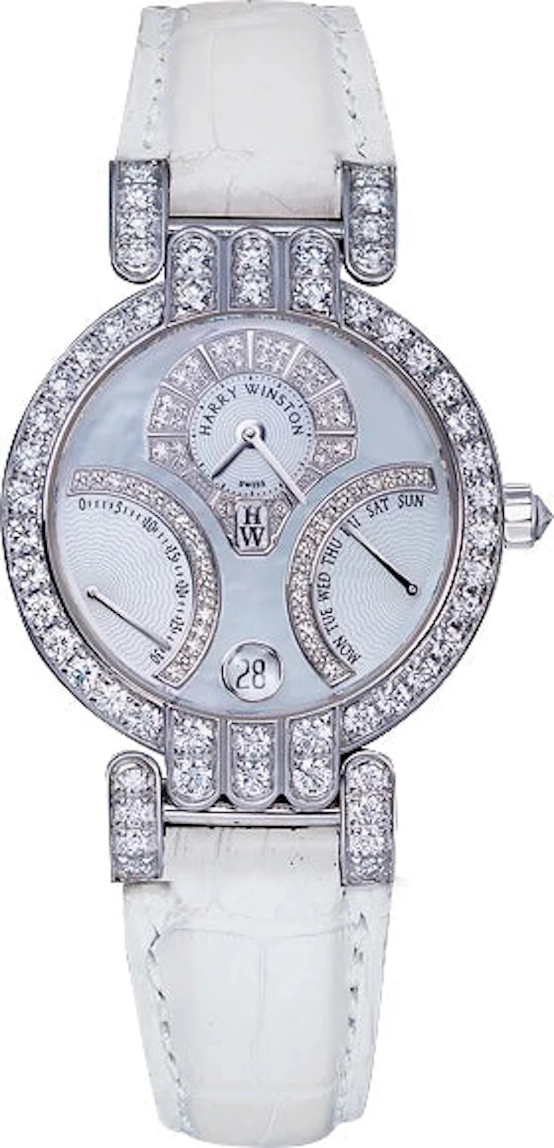 Harry Winston Premier 18K White Gold & Diamonds Ladies Watch