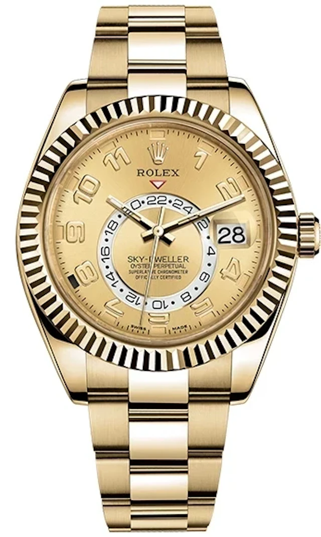 Rolex Sky-Dweller 18K Yellow Gold Men's Watch