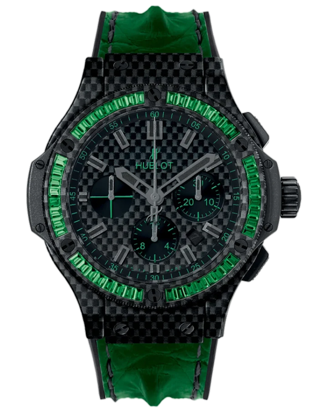 Hublot Big Bang Bezel Baguette Carbon Men's Watch