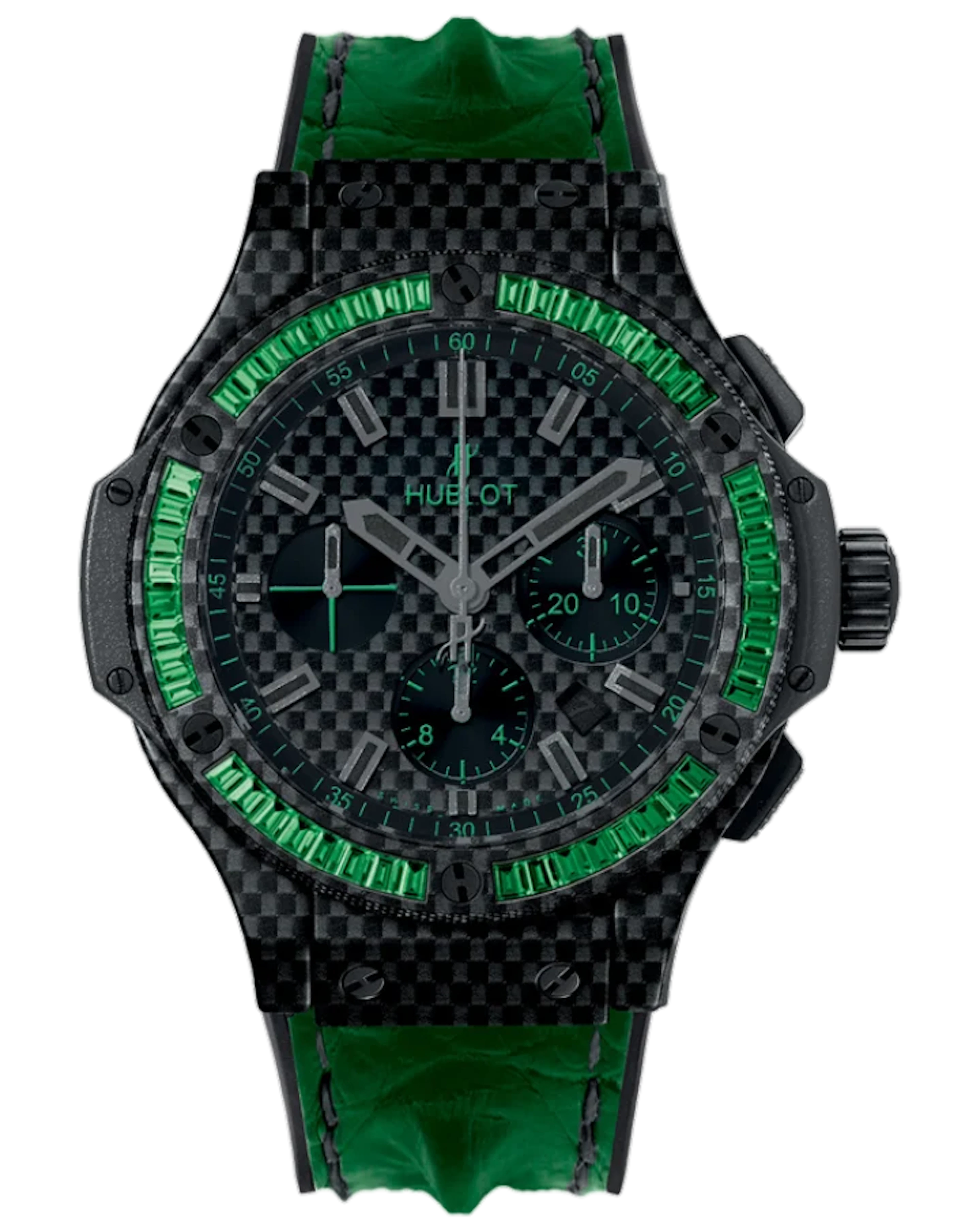 Hublot Big Bang Bezel Baguette Carbon Men's Watch