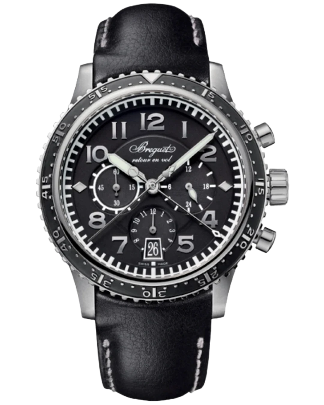 Breguet Type XX - XXI - XXII Flyback Chronograph Titanium Men's Watch