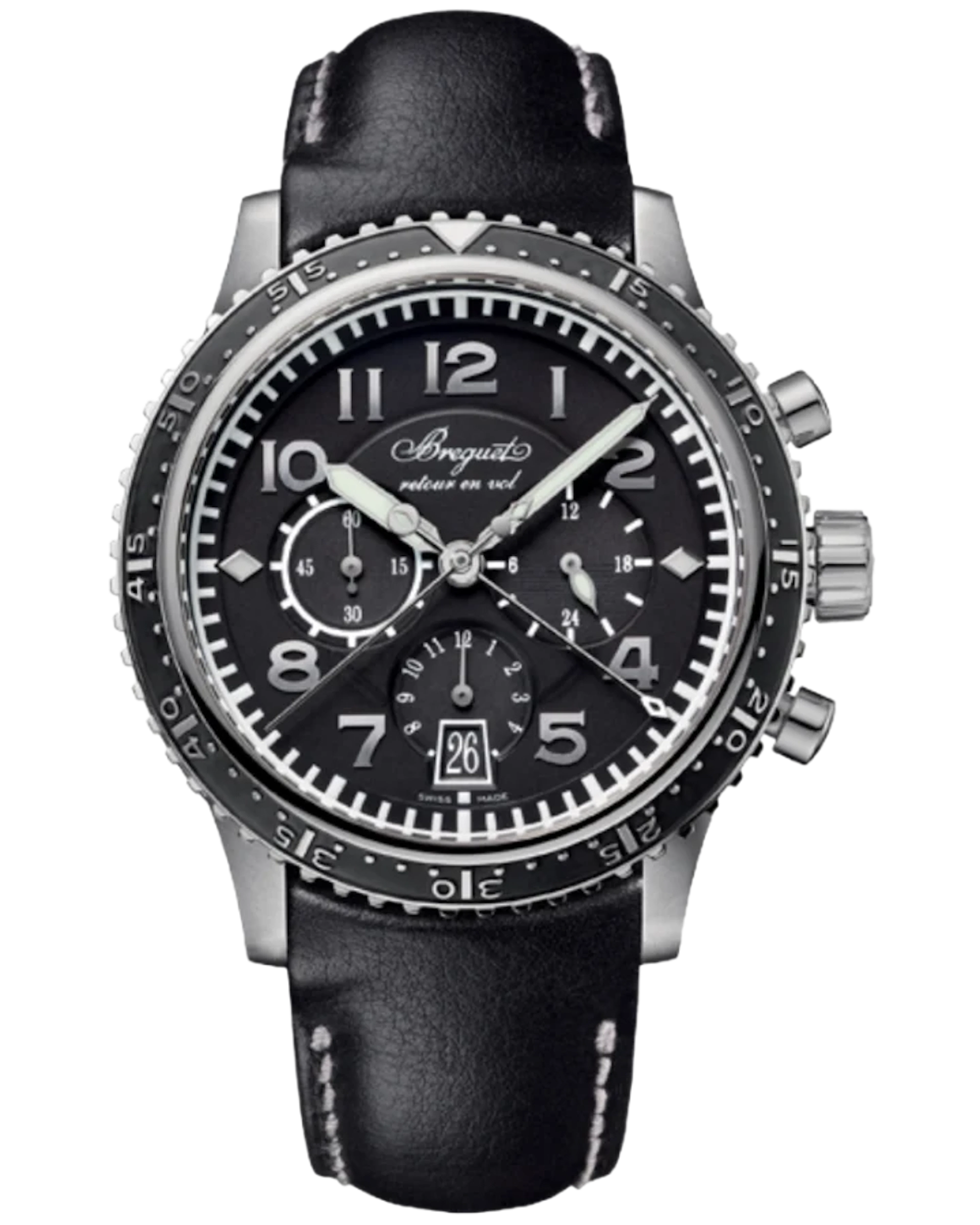 Breguet Type XX - XXI - XXII Flyback Chronograph Titanium Men's Watch