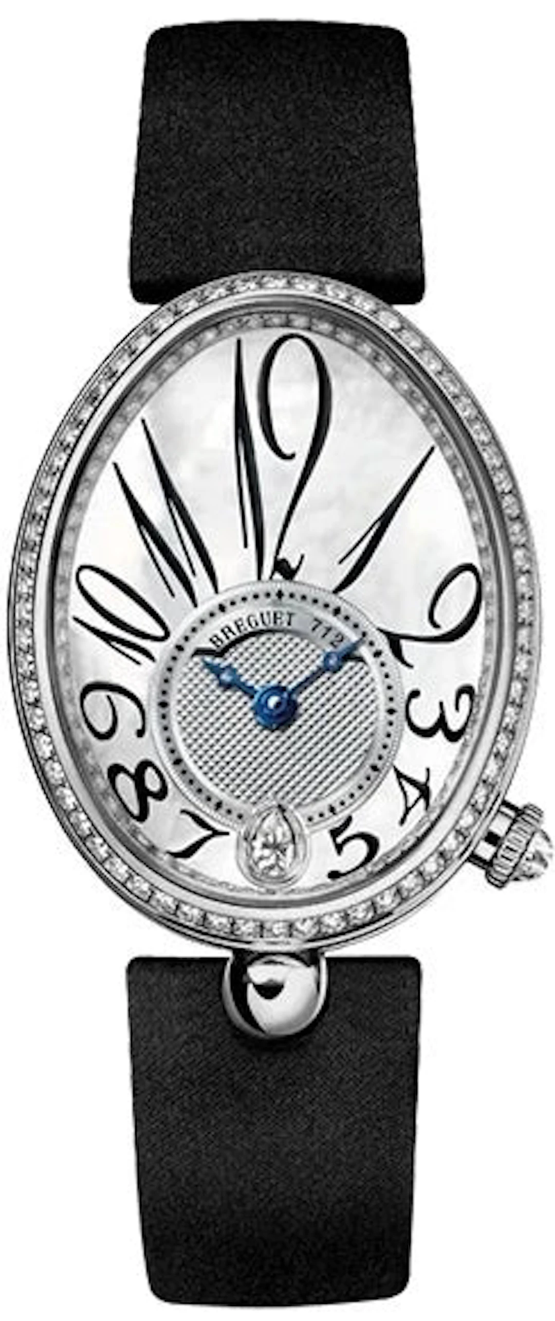 Breguet Reine De Naples 8918 18K White Gold & Diamonds Ladies Watch