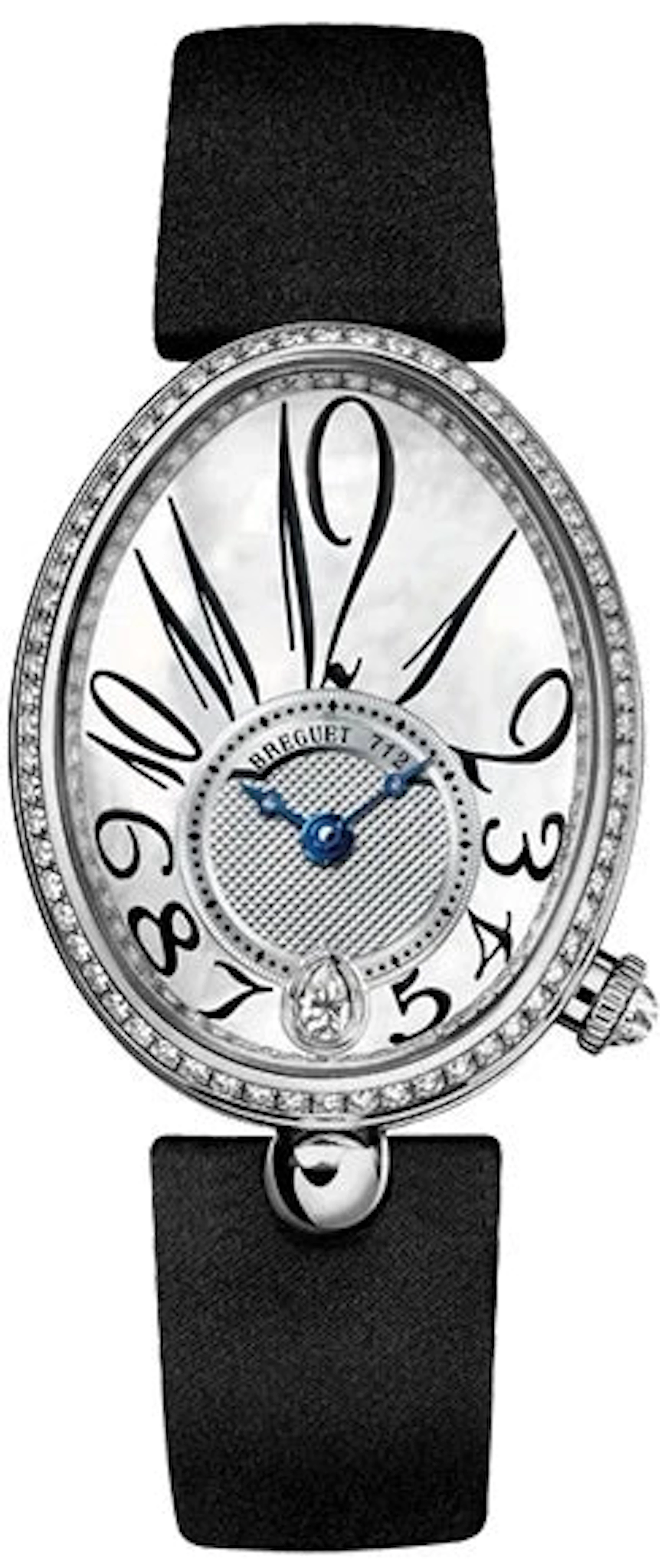 Breguet Reine De Naples 8918 18K White Gold & Diamonds Ladies Watch