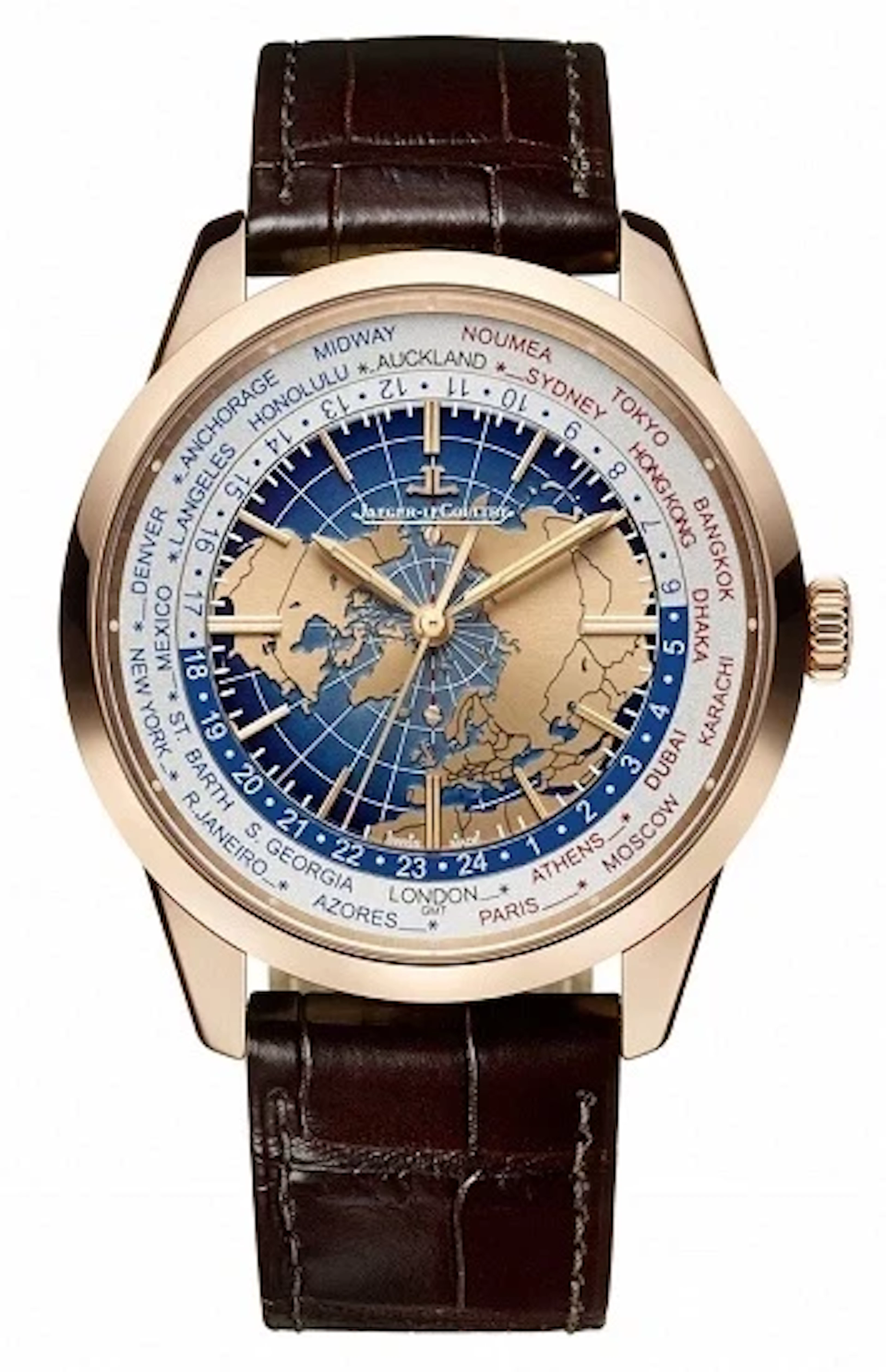 Jaeger-LeCoultre Master Control Geophysic Universal Time 18k Rose