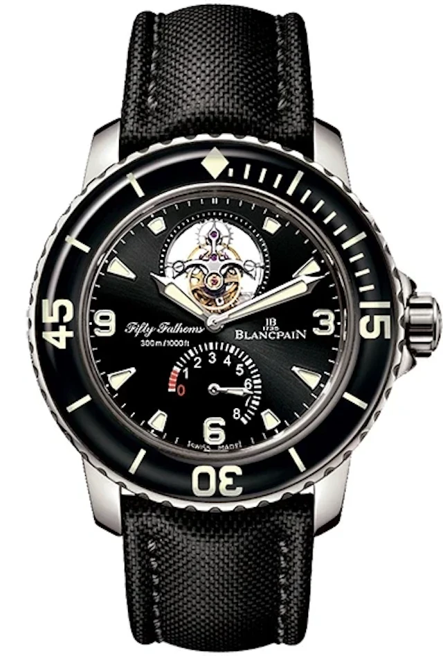 Blancpain Fifty Fathoms Fathoms Tourbillon 18K White Gold Men's Watch