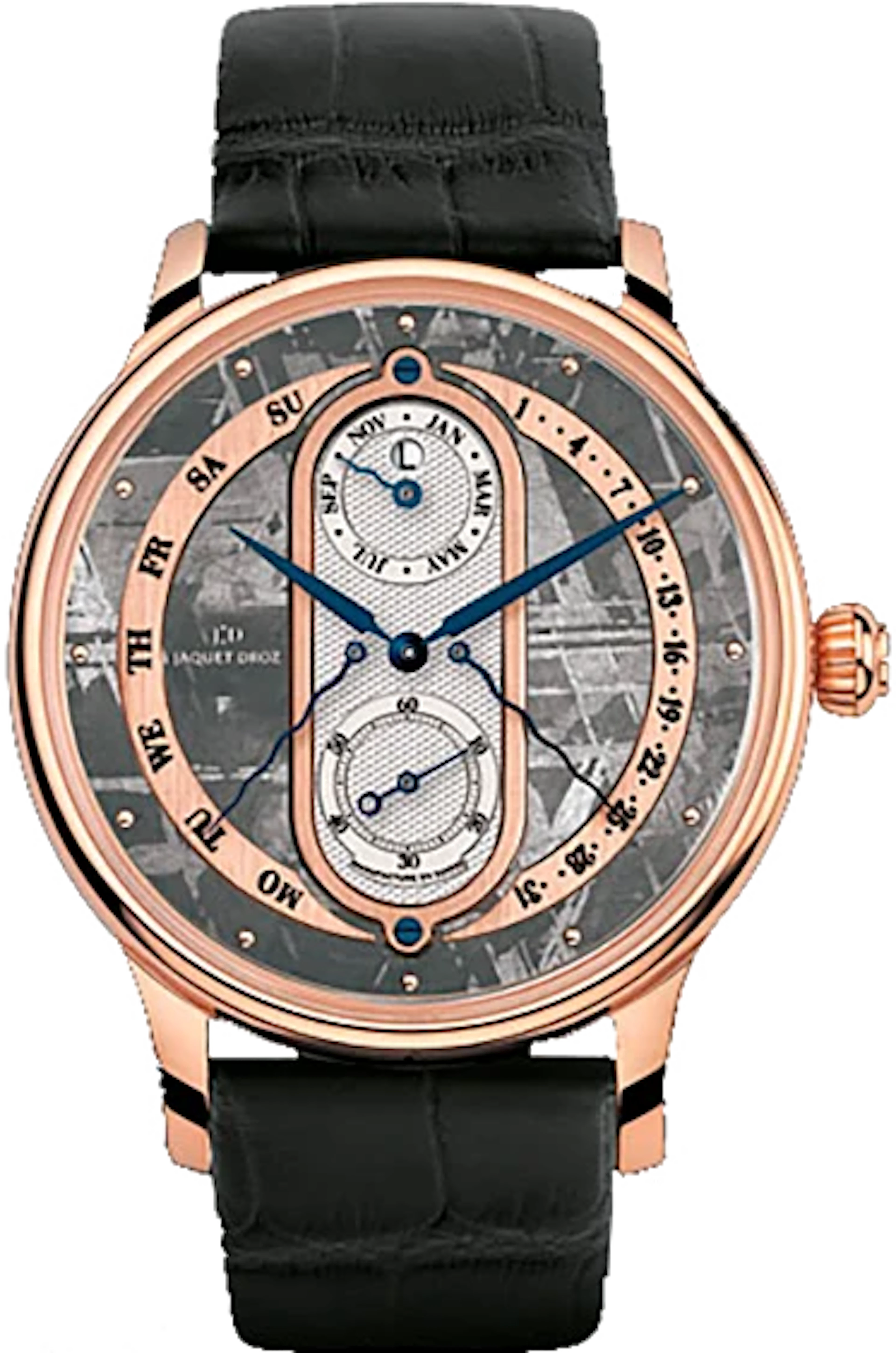 Jaquet Droz Complication Chaux-de-Fonds Perpetual Calendar 18K Rose