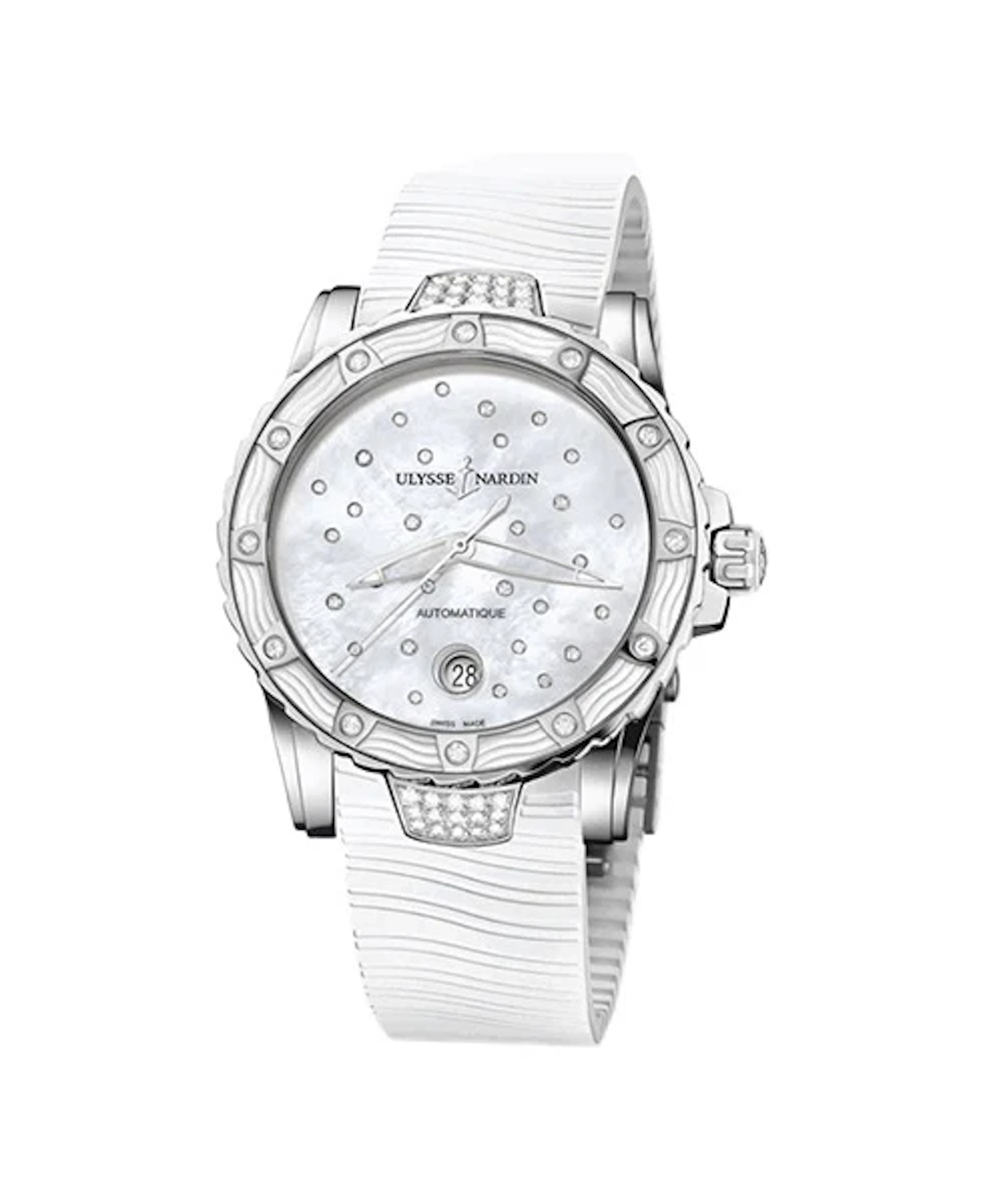 Ulysse Nardin Diver Starry Night Stainless Steel & Diamonds Ladies Watch