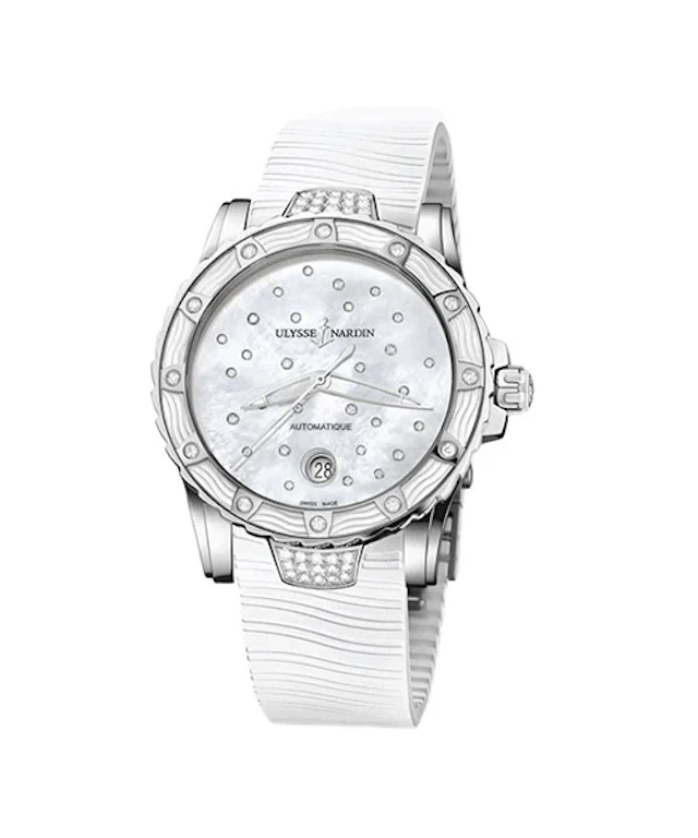 Ulysse Nardin Diver Starry Night Stainless Steel & Diamonds Ladies Watch
