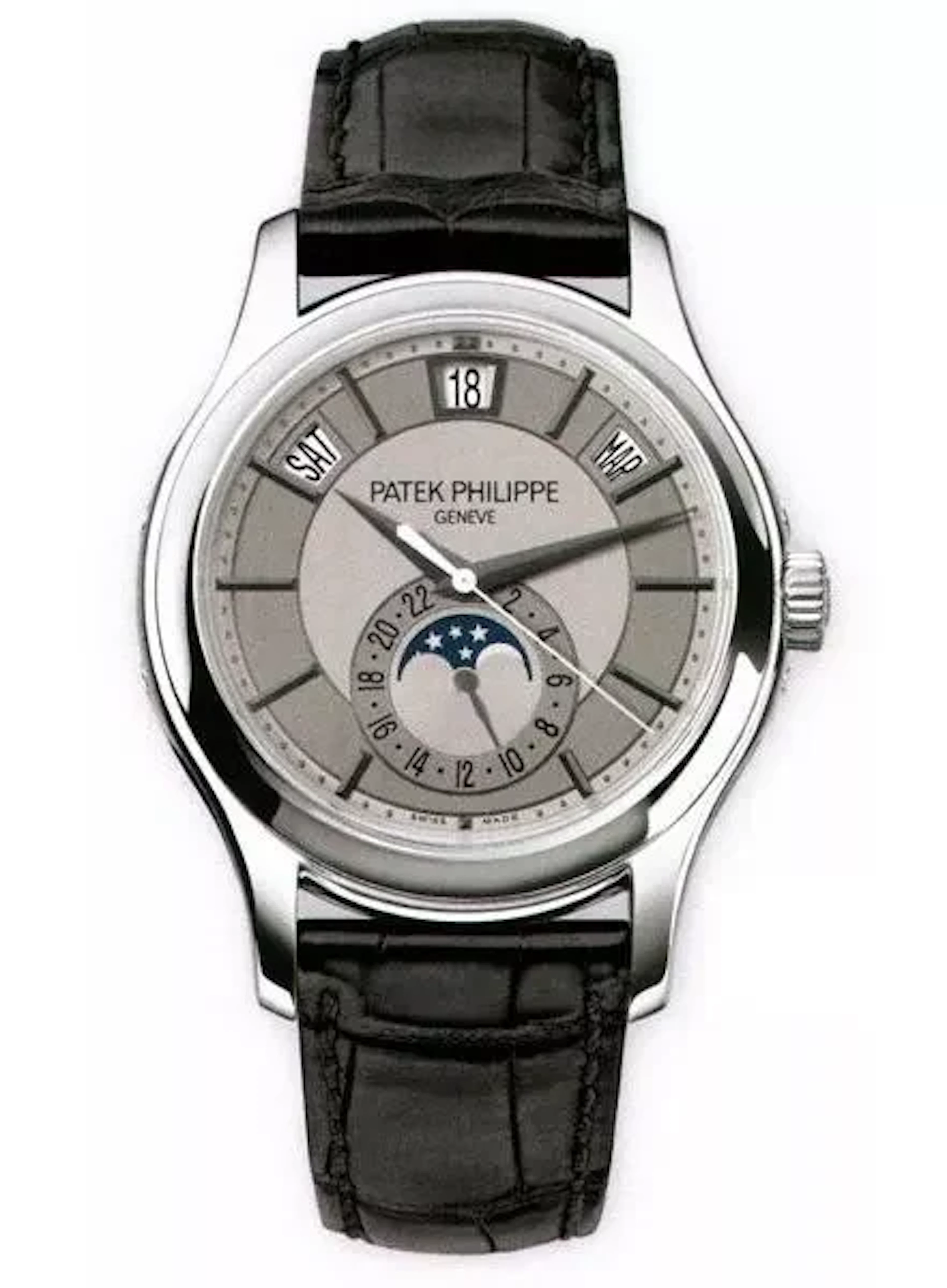 Patek Philippe Complicated Annual Calendar 18K White Gold Men's Watch