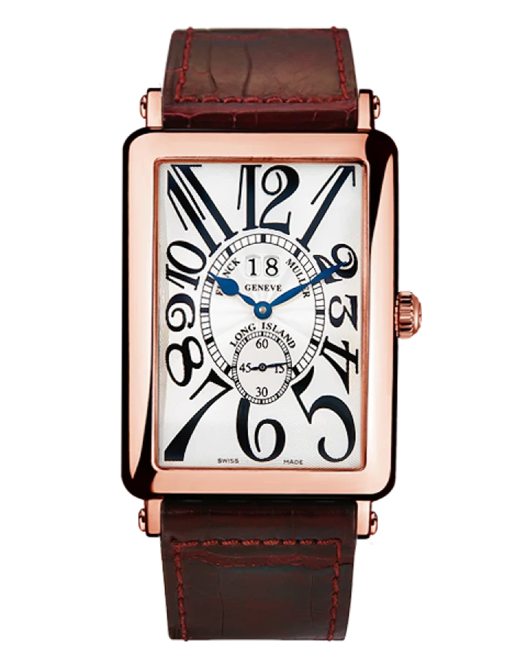 Franck Muller Long Island Big Date 18K Rose Gold Watch