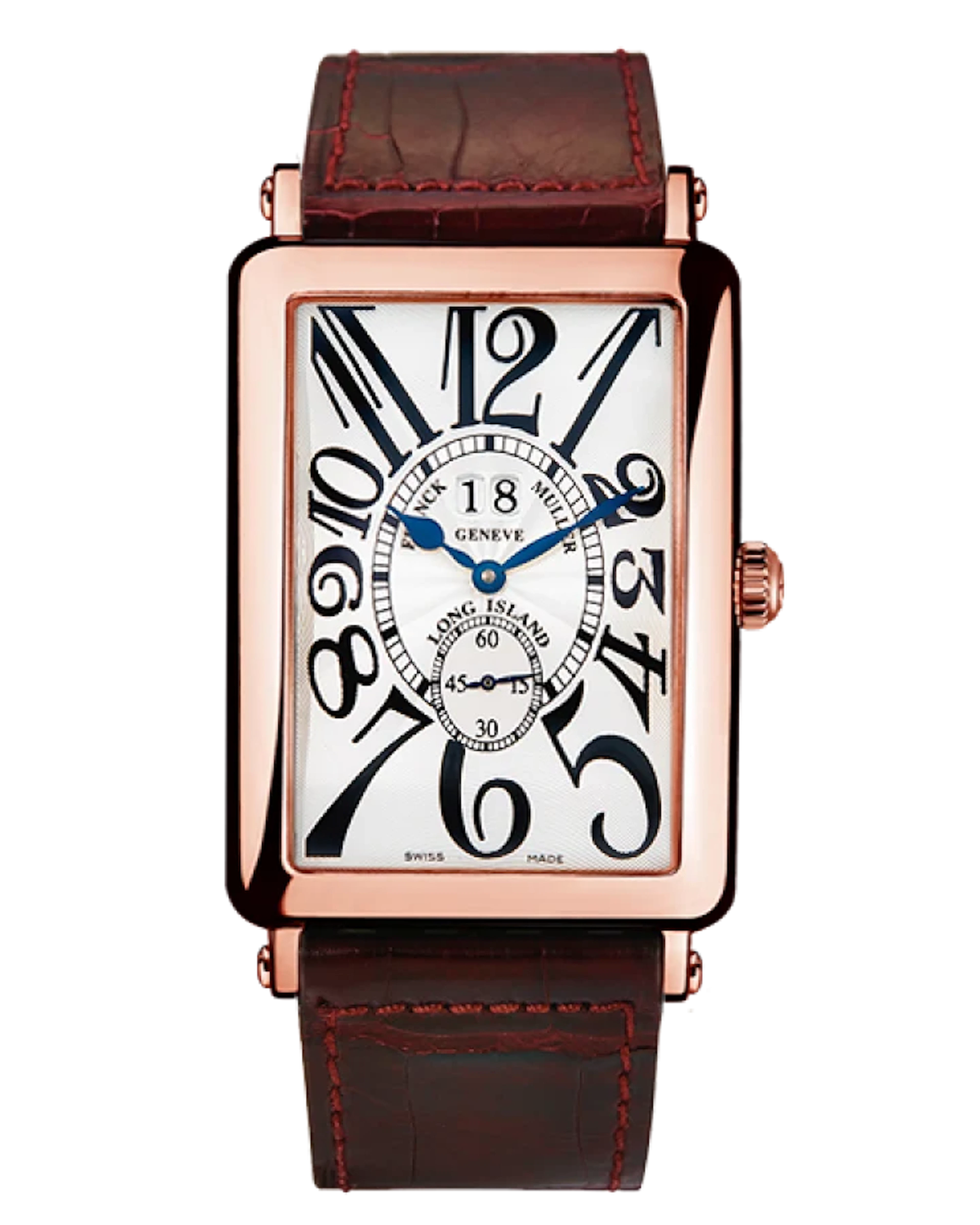 Franck Muller Long Island Big Date 18K Rose Gold Watch