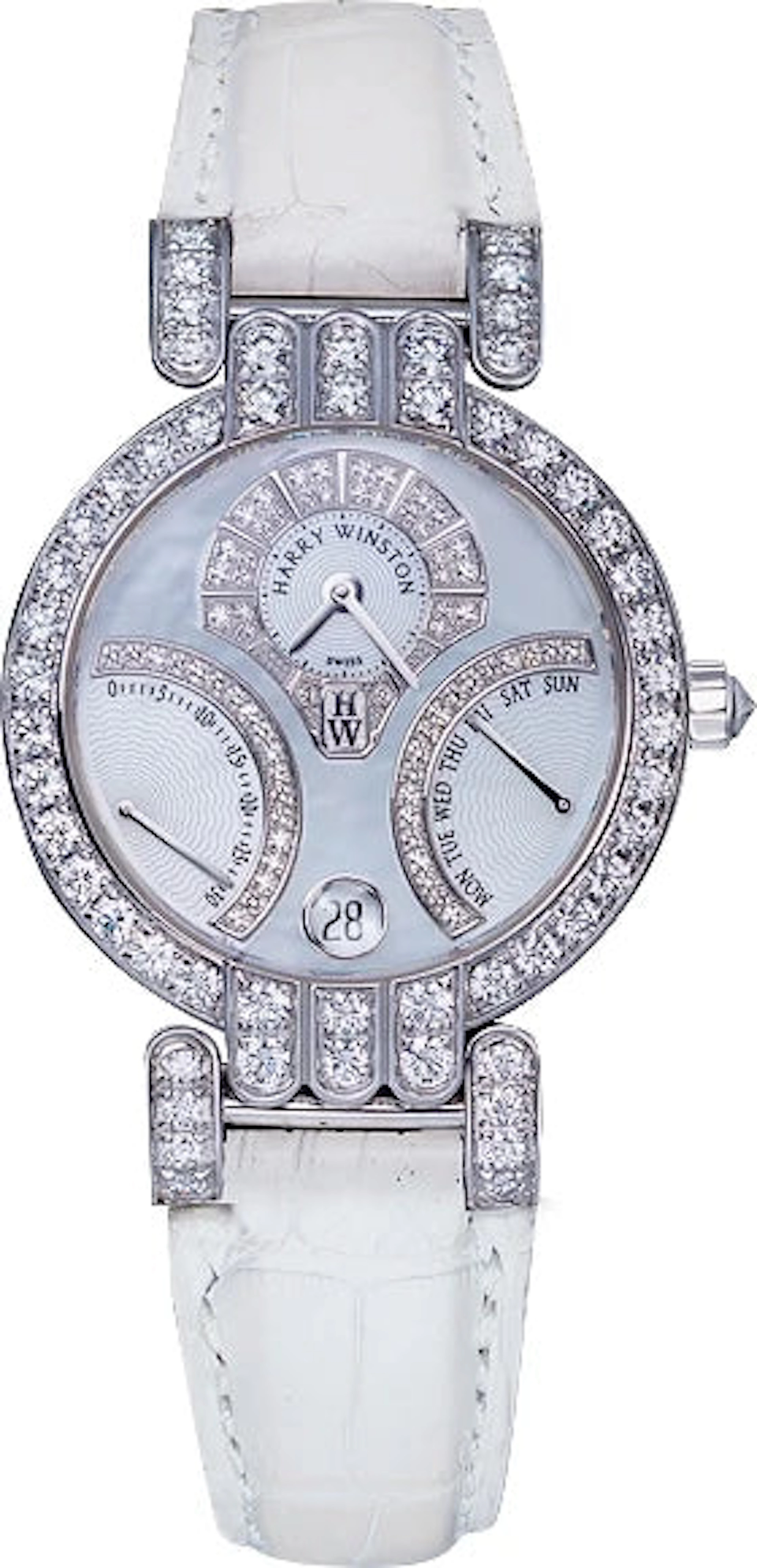 Harry Winston Premier 18K White Gold & Diamonds Ladies Watch