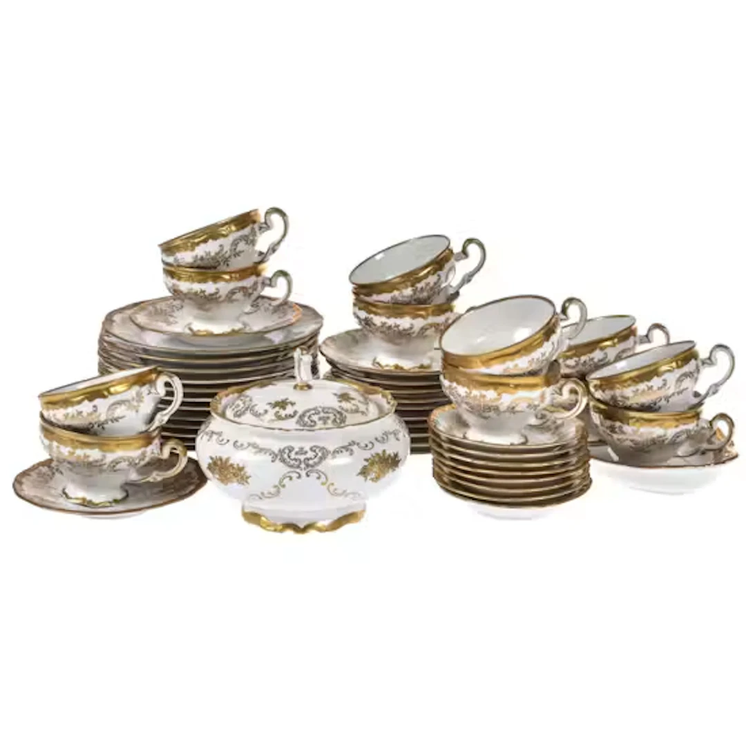 TYSK KAFFESERVISE 12 KUVERTER
