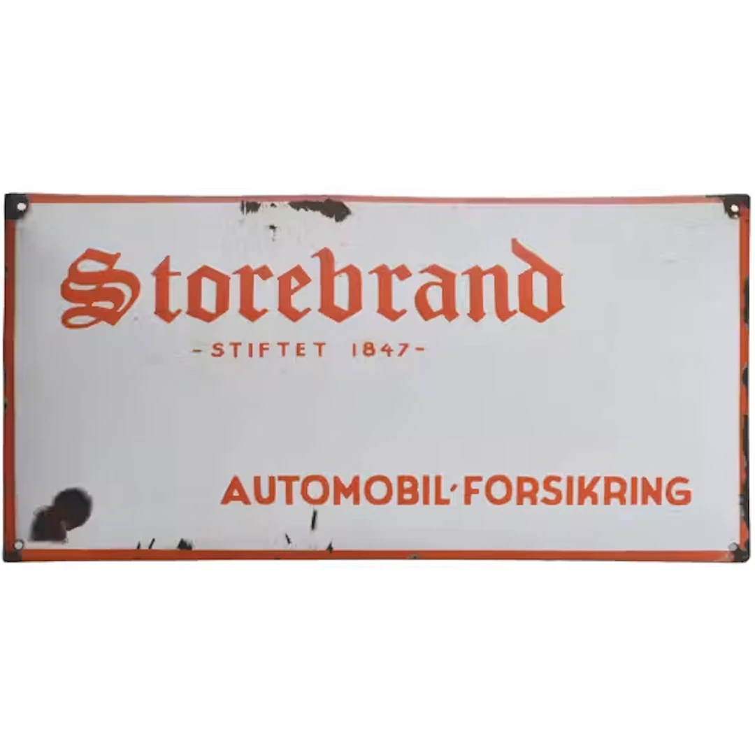 STOREBRAND EMALJESKILT