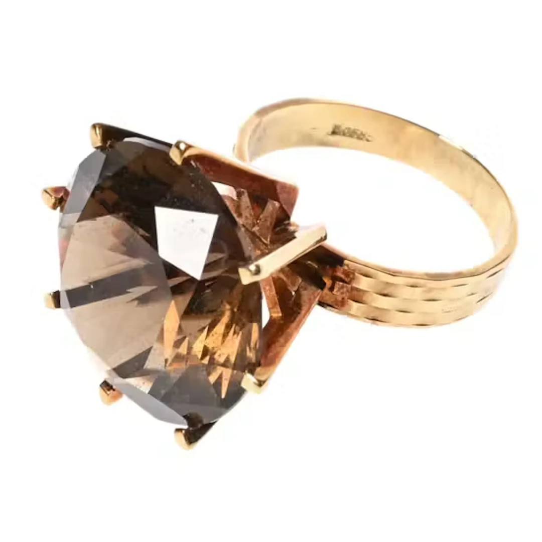 RING med røkkvarts