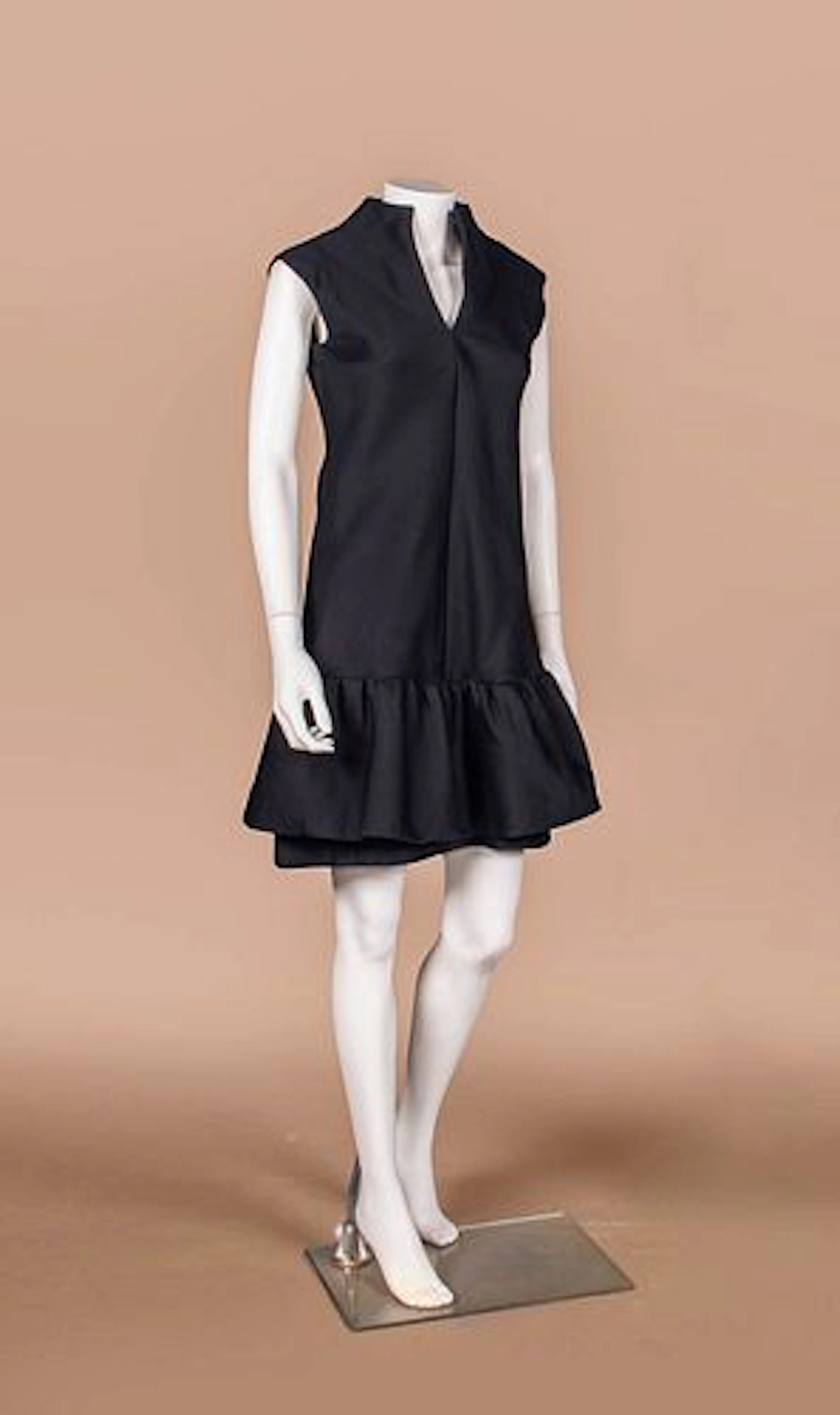 TEAL TRAINA BUBBLE HEM COCKTAIL DRESS, 1960S