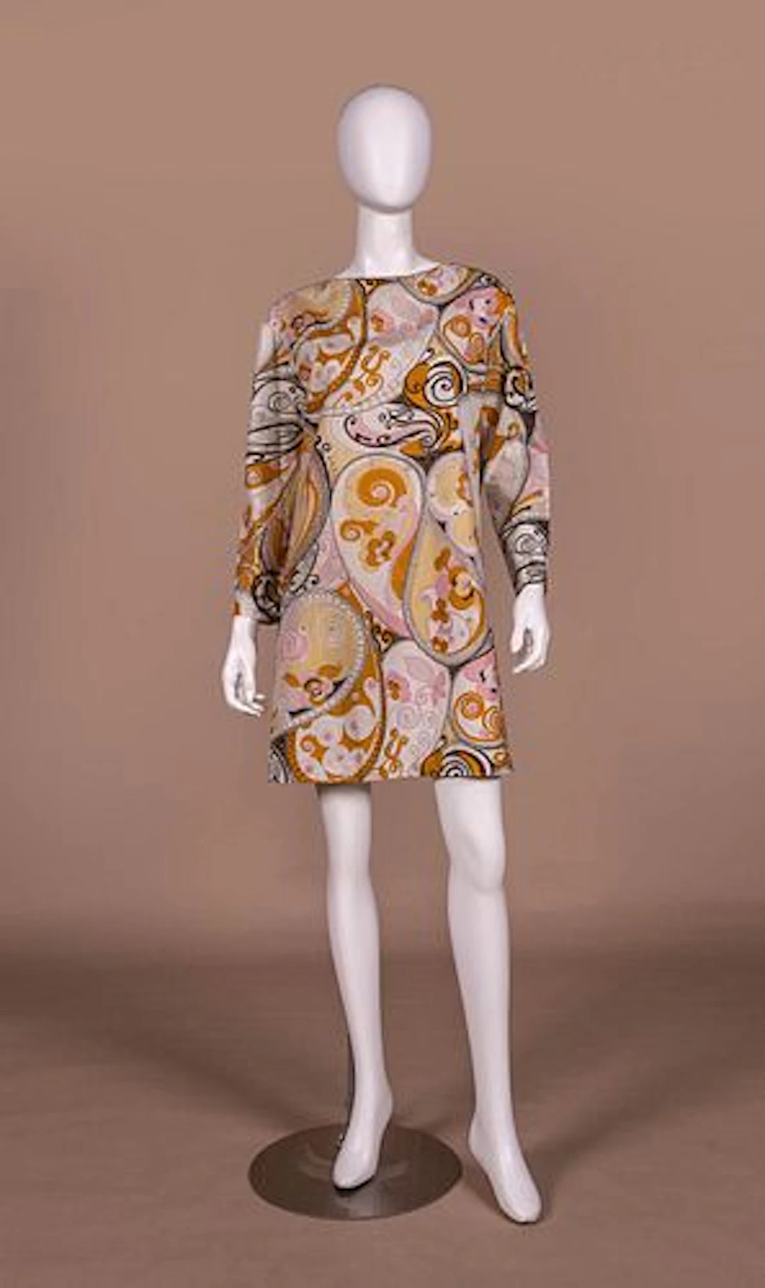 PSYCHEDELIC MOD SHIFT DRESS, 1960S