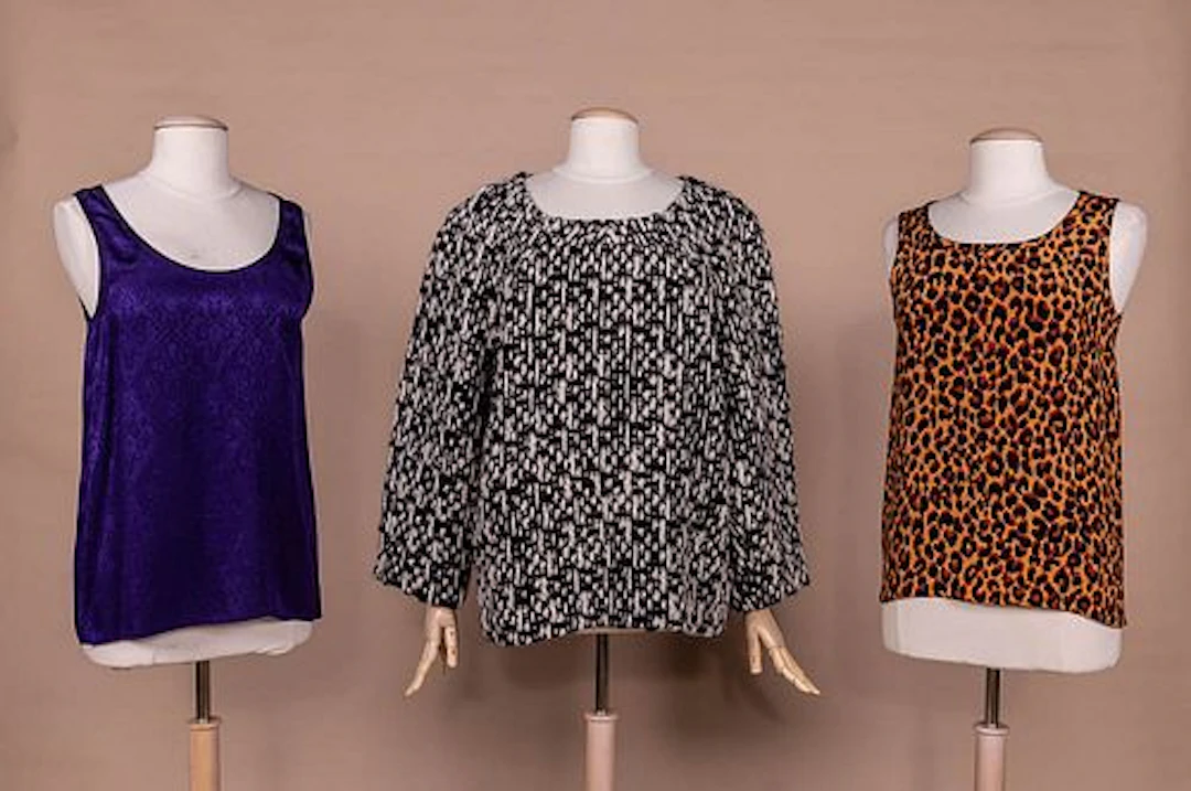 THREE YVES SAINT LAURENT TOPS, 1980S - 2000S