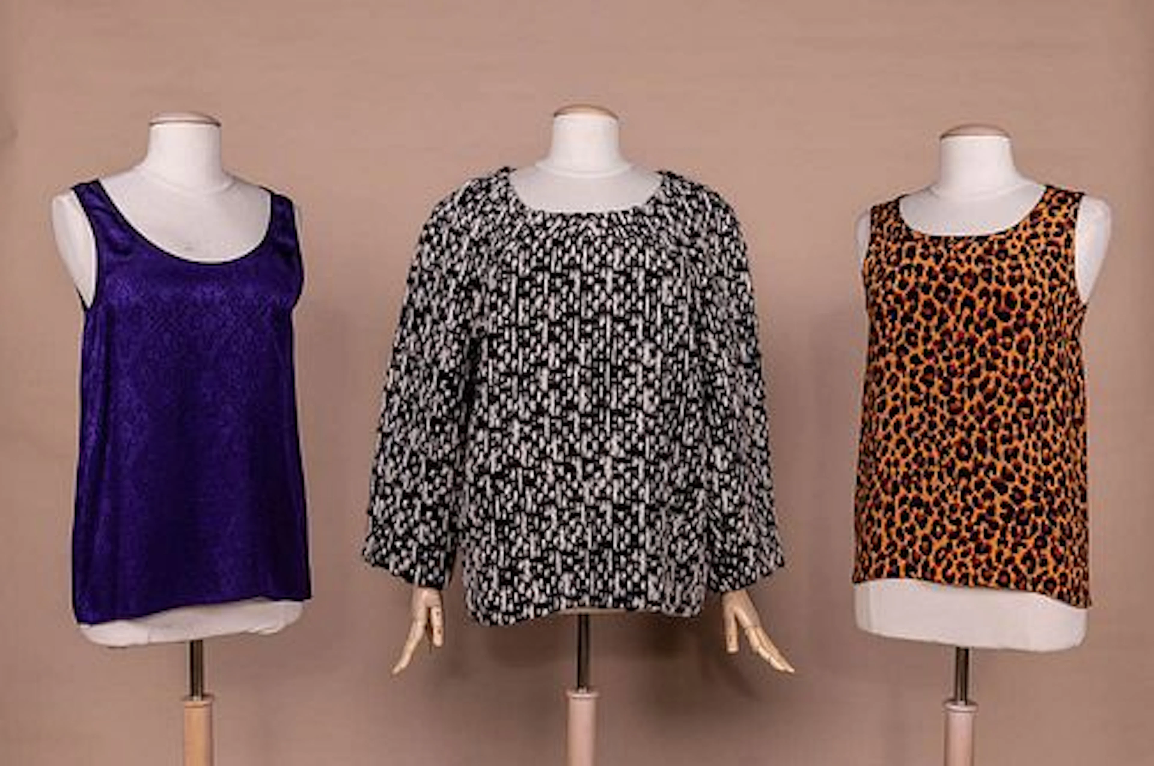 THREE YVES SAINT LAURENT TOPS, 1980S - 2000S