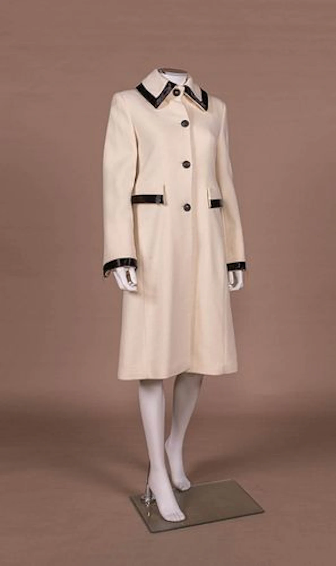 ST. JOHN BEADED WOOL COAT, 1990S