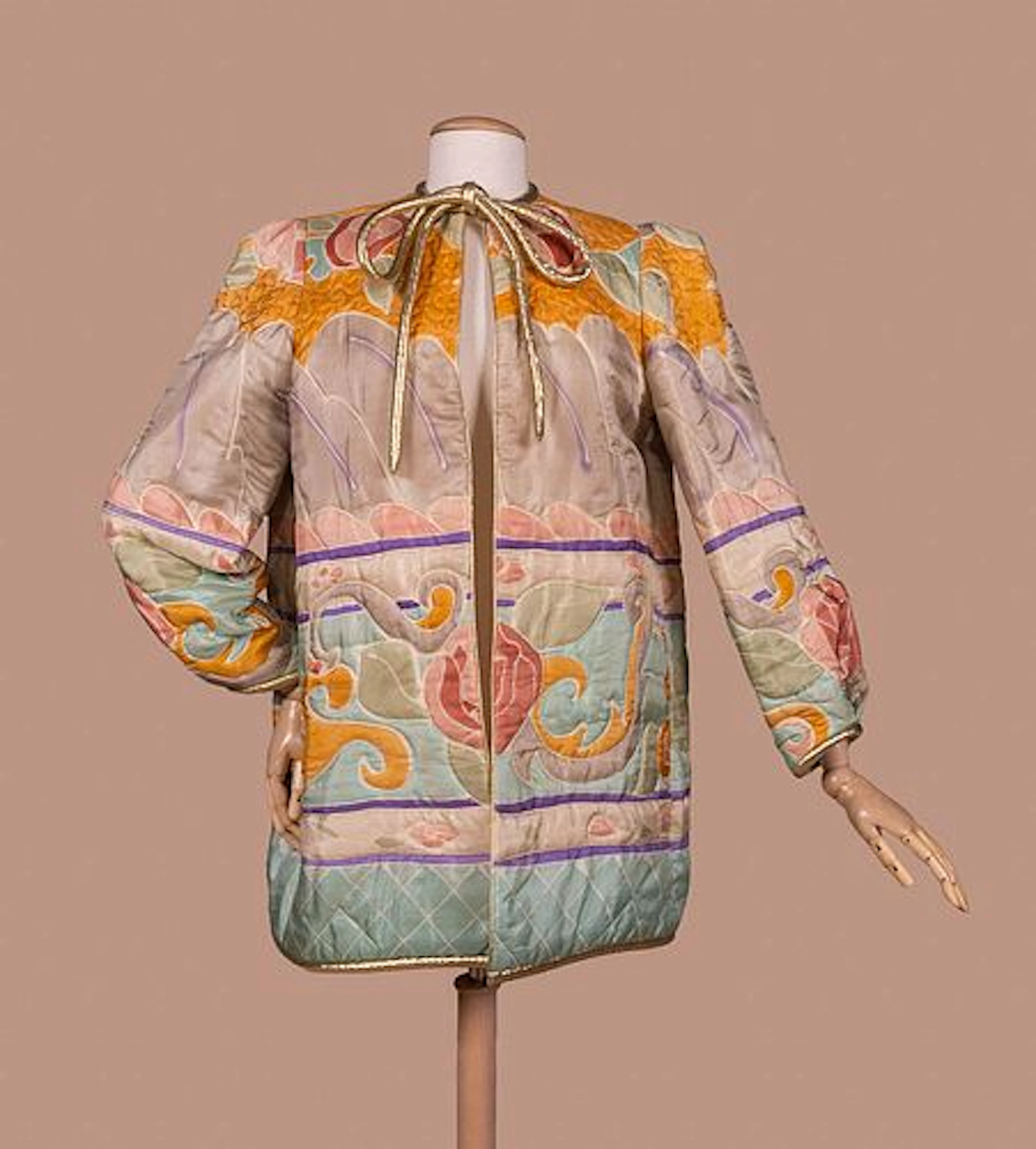 MARY MCFADDEN QUILTED SILK JACKET, 1980S