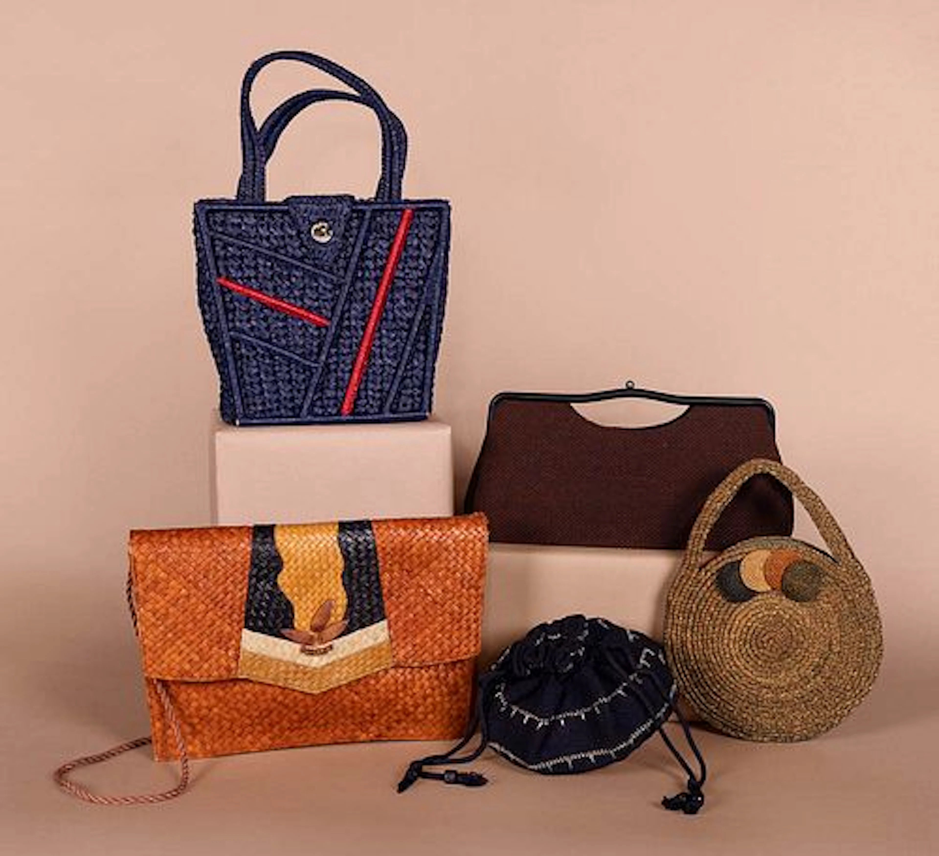 FIVE MODERNIST HANDBAGS, C. 1930 - 1950