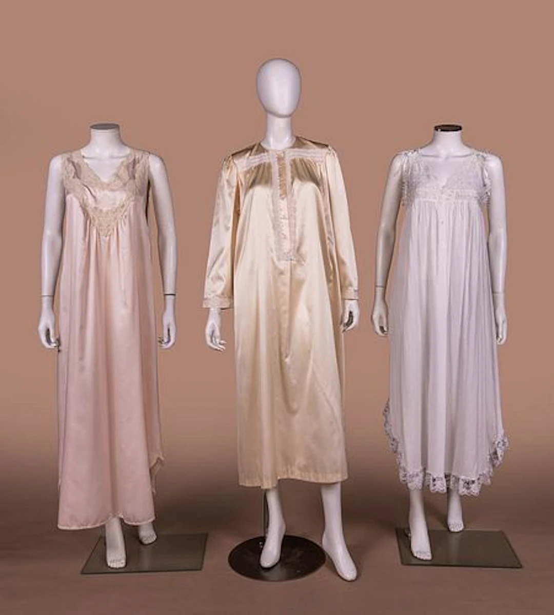 THREE CHRISTIAN DIOR NIGHTGOWNS, 1980S -1990S