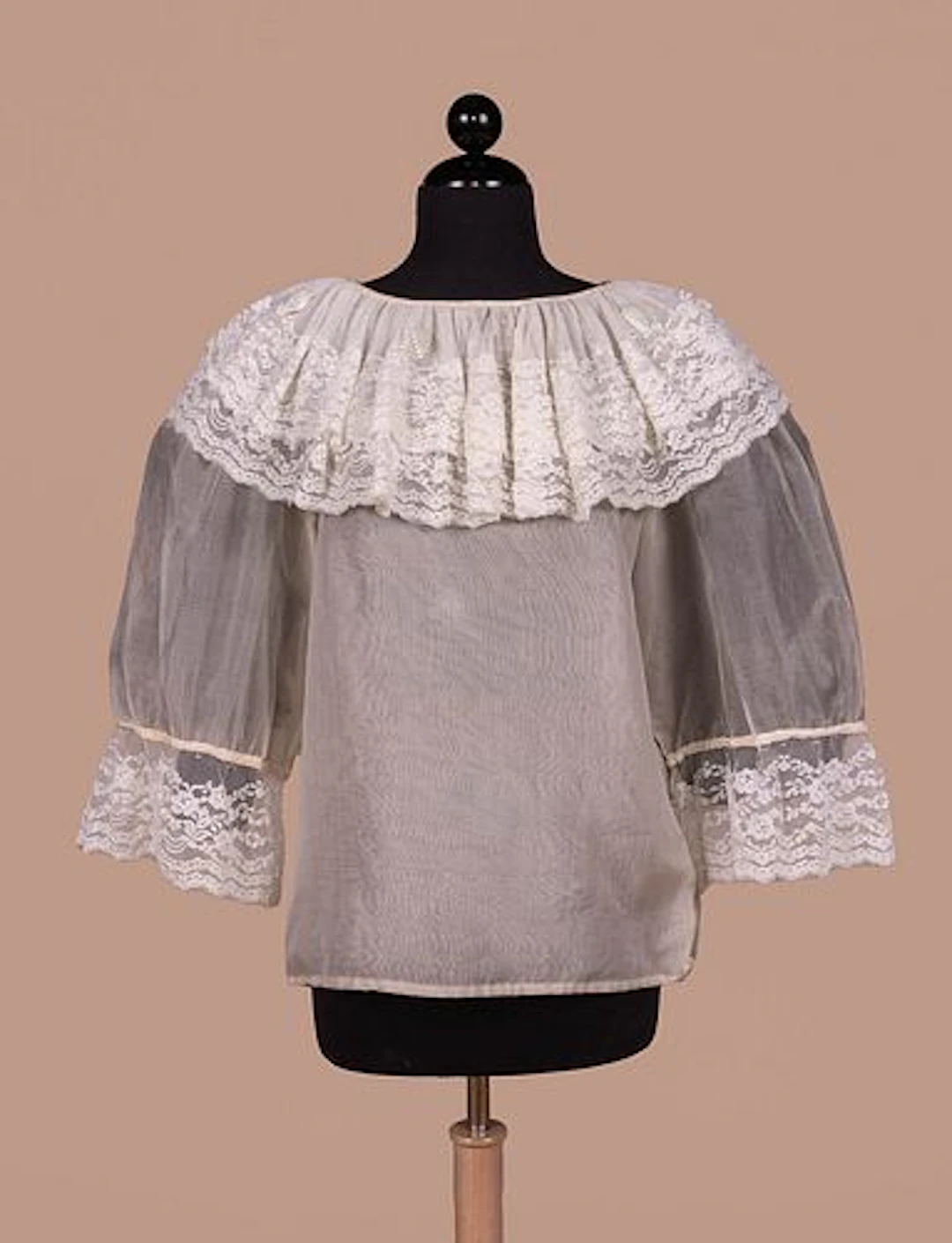 ZANDRA RHODES SILK BLOUSE, 1980S