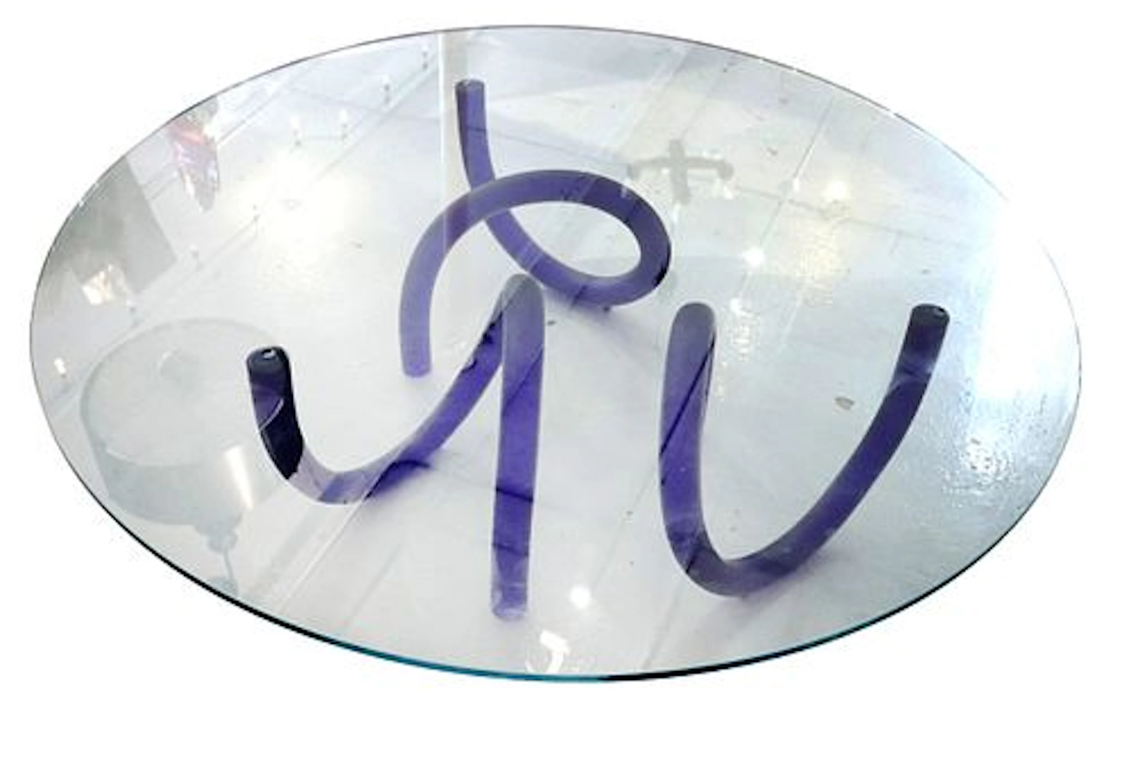 1980 Murano Glass Coffee Table by Maurice Barilone